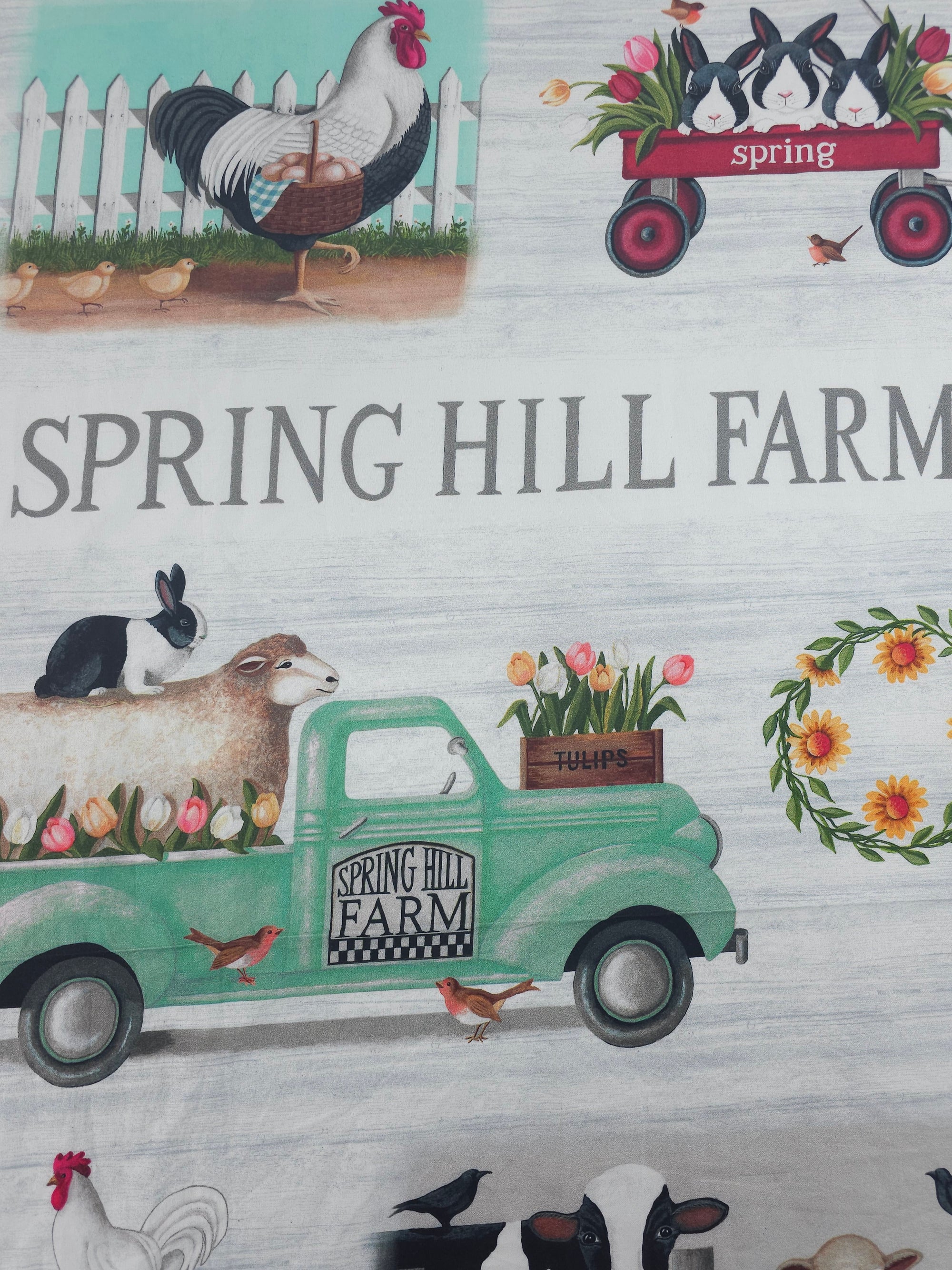 Spring Hill Farm 100% Cotton - 60cm Panel