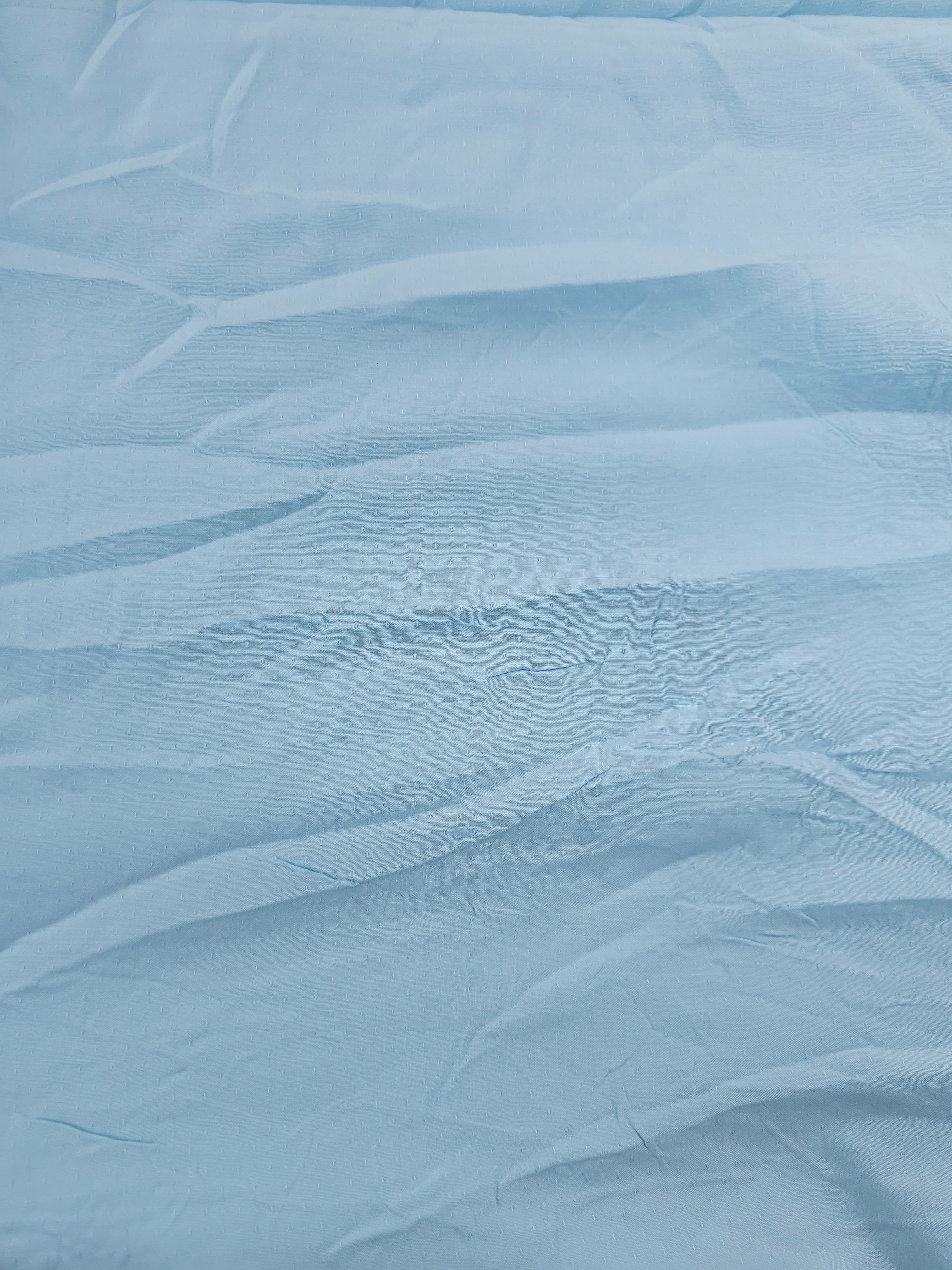 Blue Viscose Dobby - 3.6m Piece