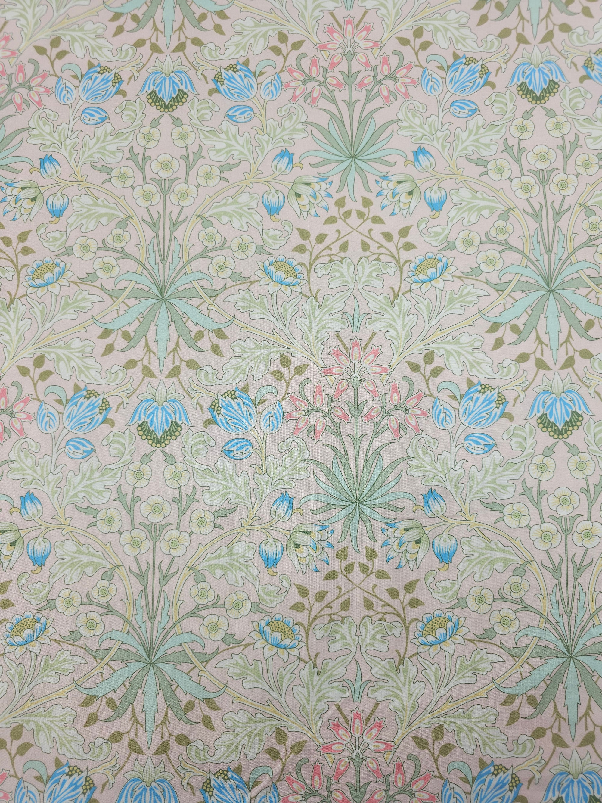 Light Pink Hyacinth Floral 100% Cotton - William Morris