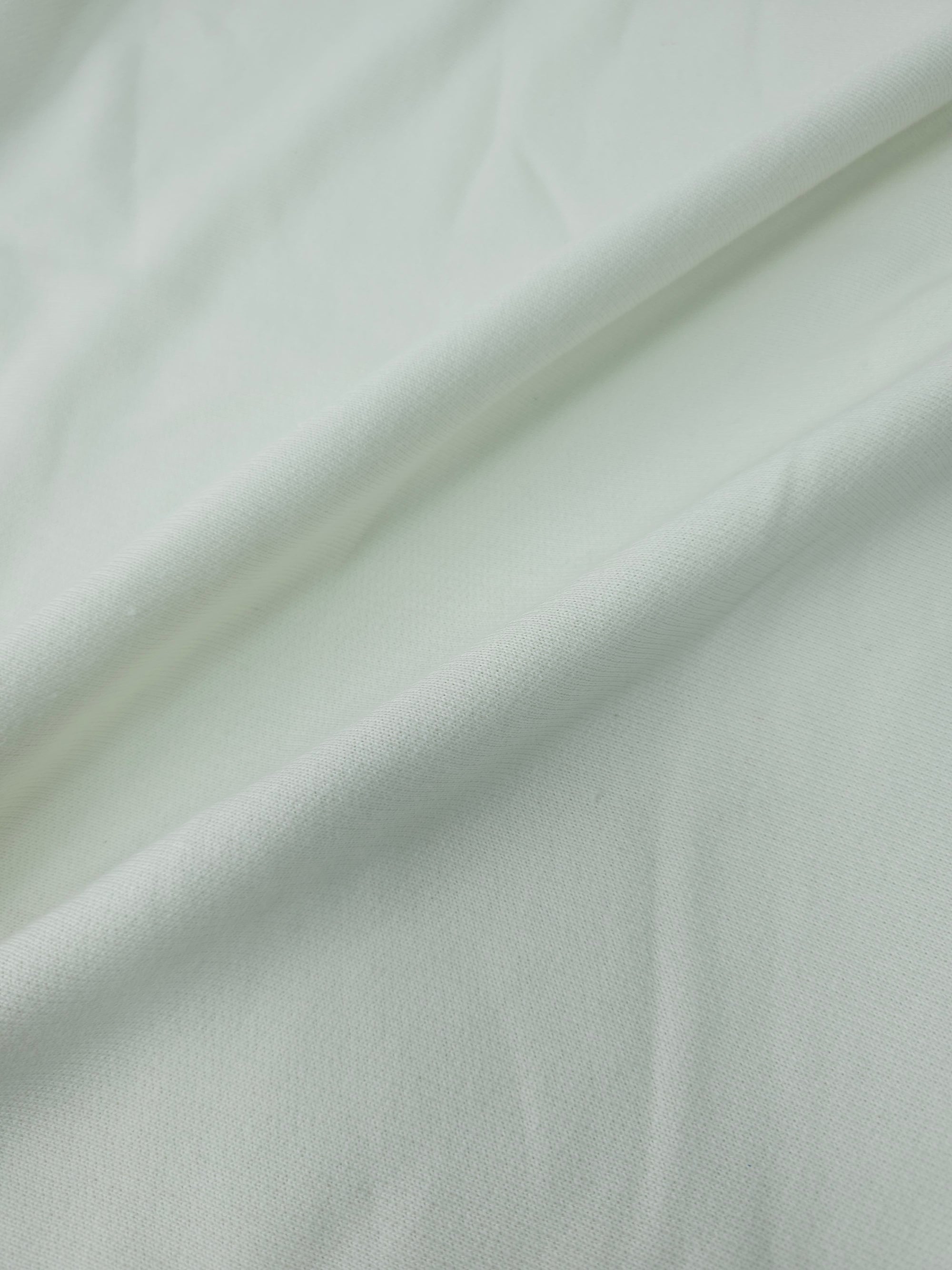 Off-White Cotton Loopback Terry