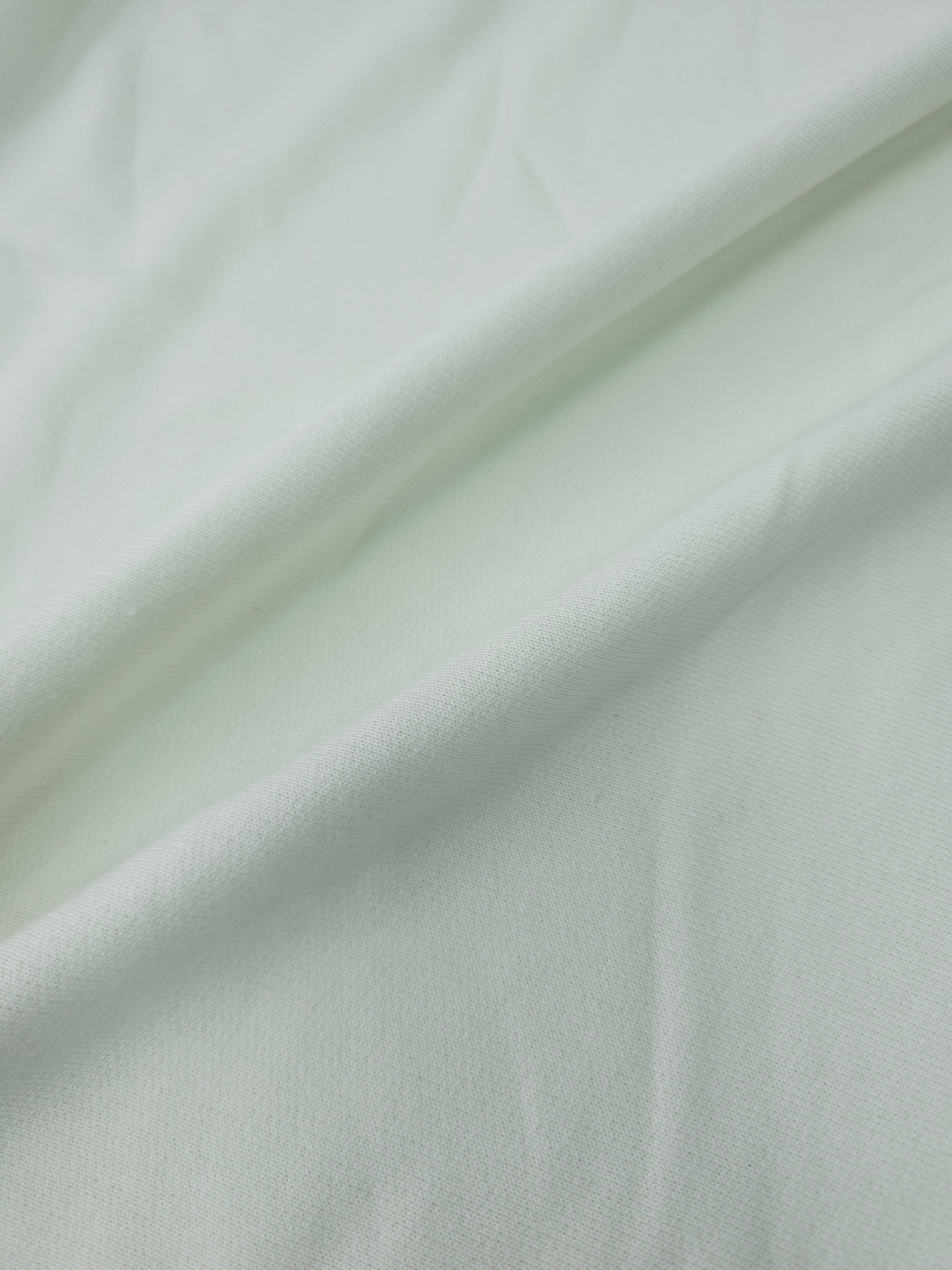 Off-White Cotton Loopback Terry