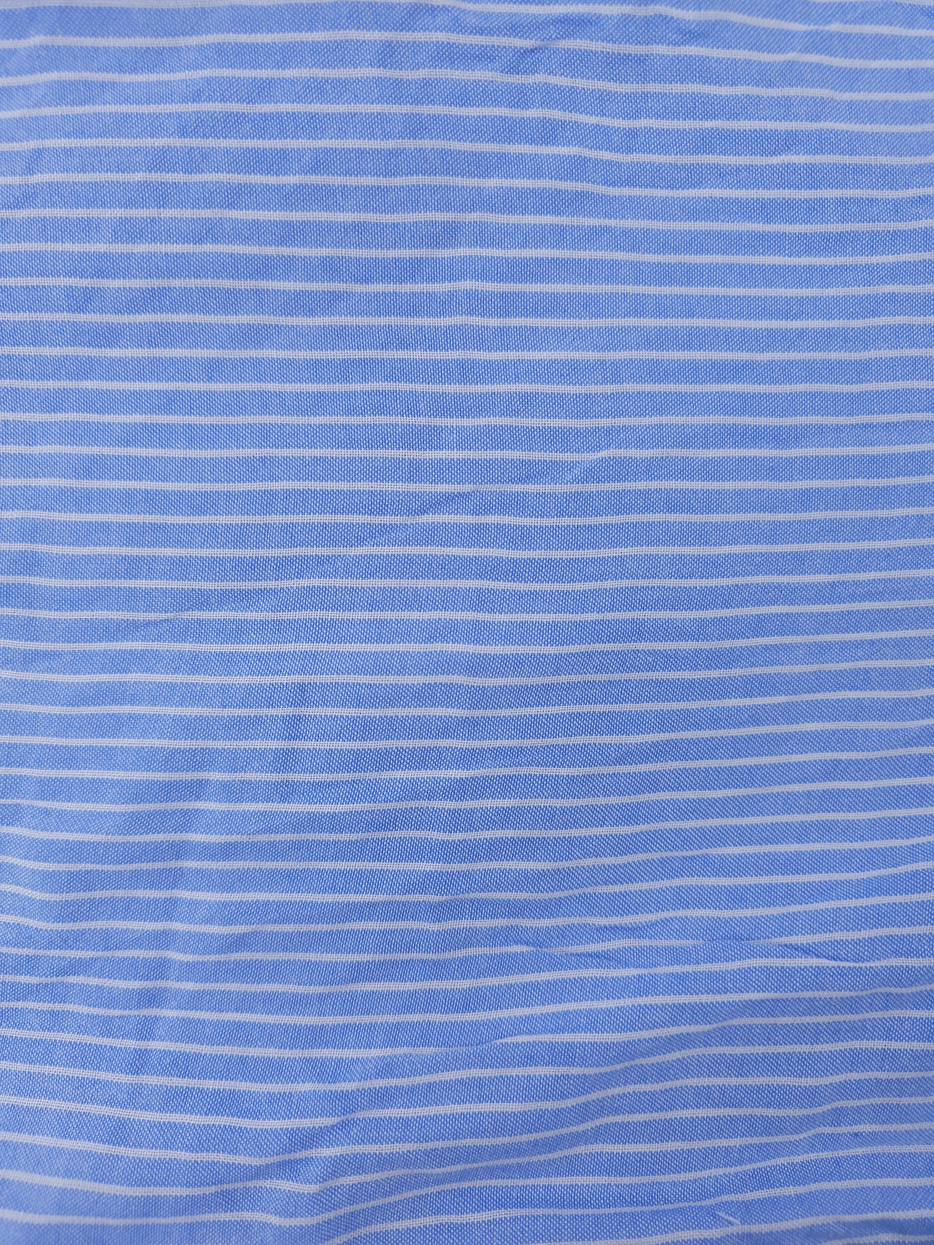 Blue pin stripe Viscose- 3.7m piece