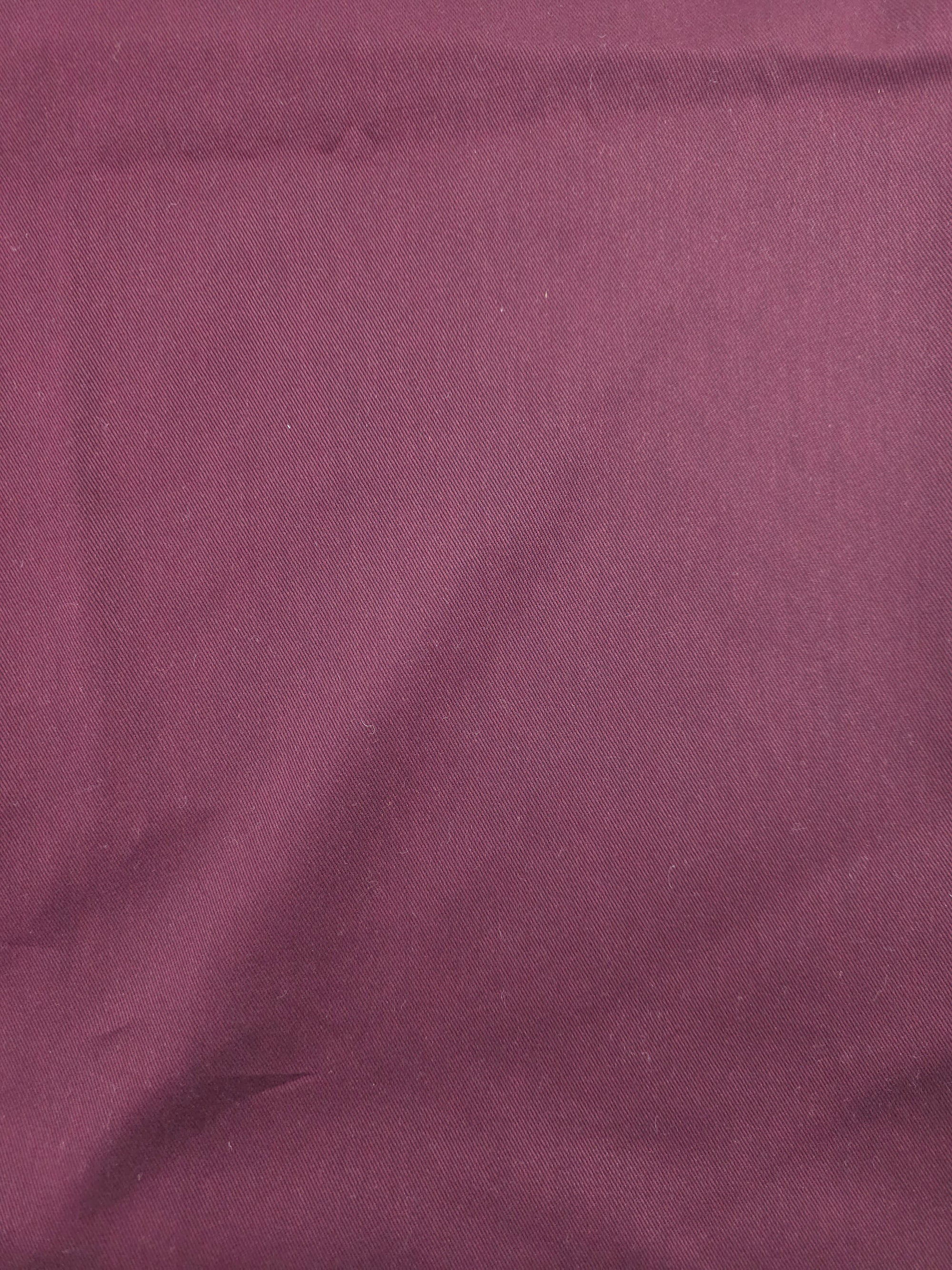 Burgundy Cotton Chambray - 2.3m Piece