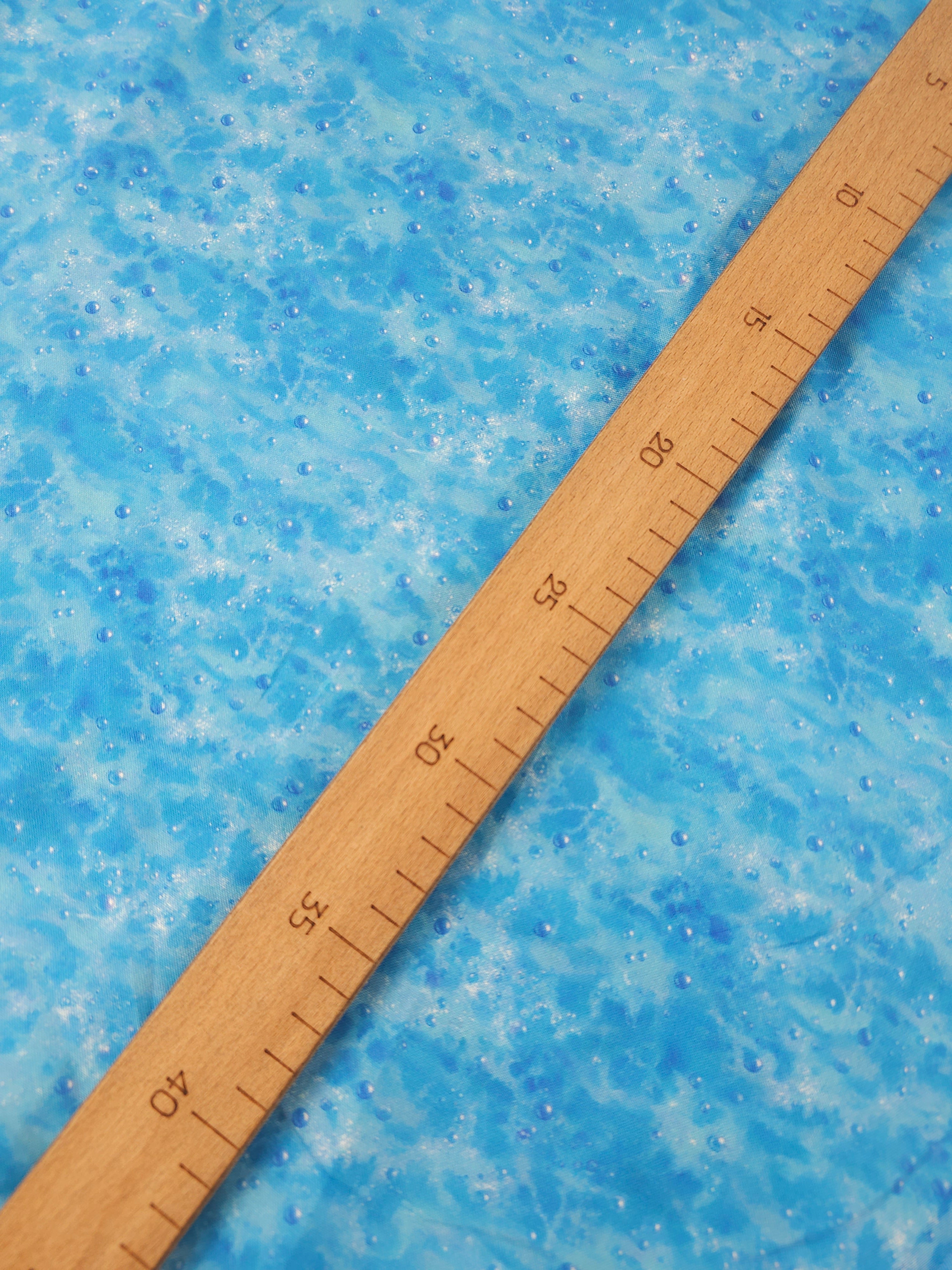 Blue Bubble Waters 100% Cotton