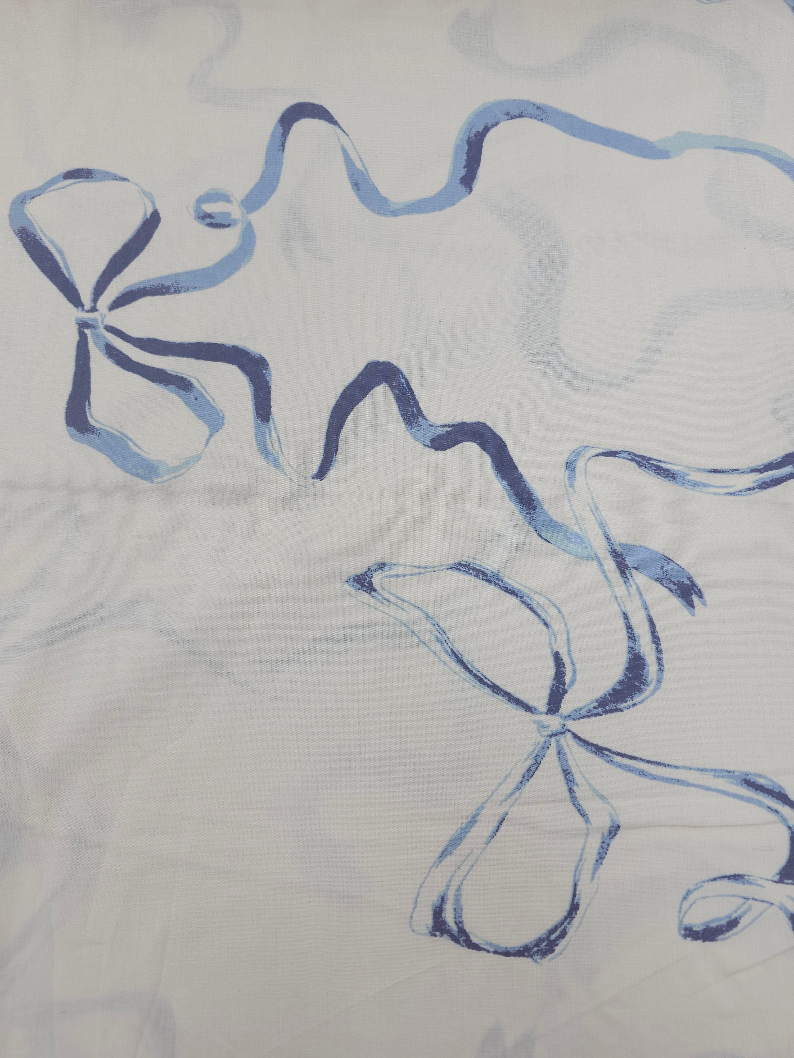 Blue Bow Streamer 100% Cotton 102” - Urban Outfitters *EXTRA WIDE*