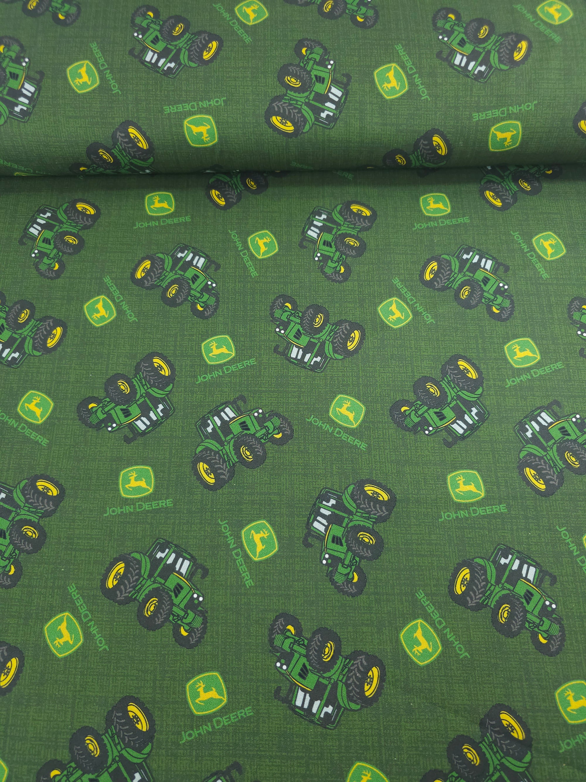 John Deere Classic Tractor 100% Cotton