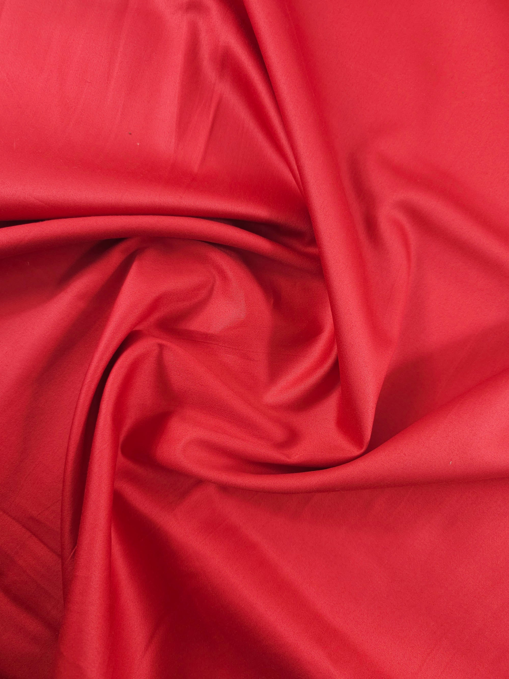 Red Cotton Sateen