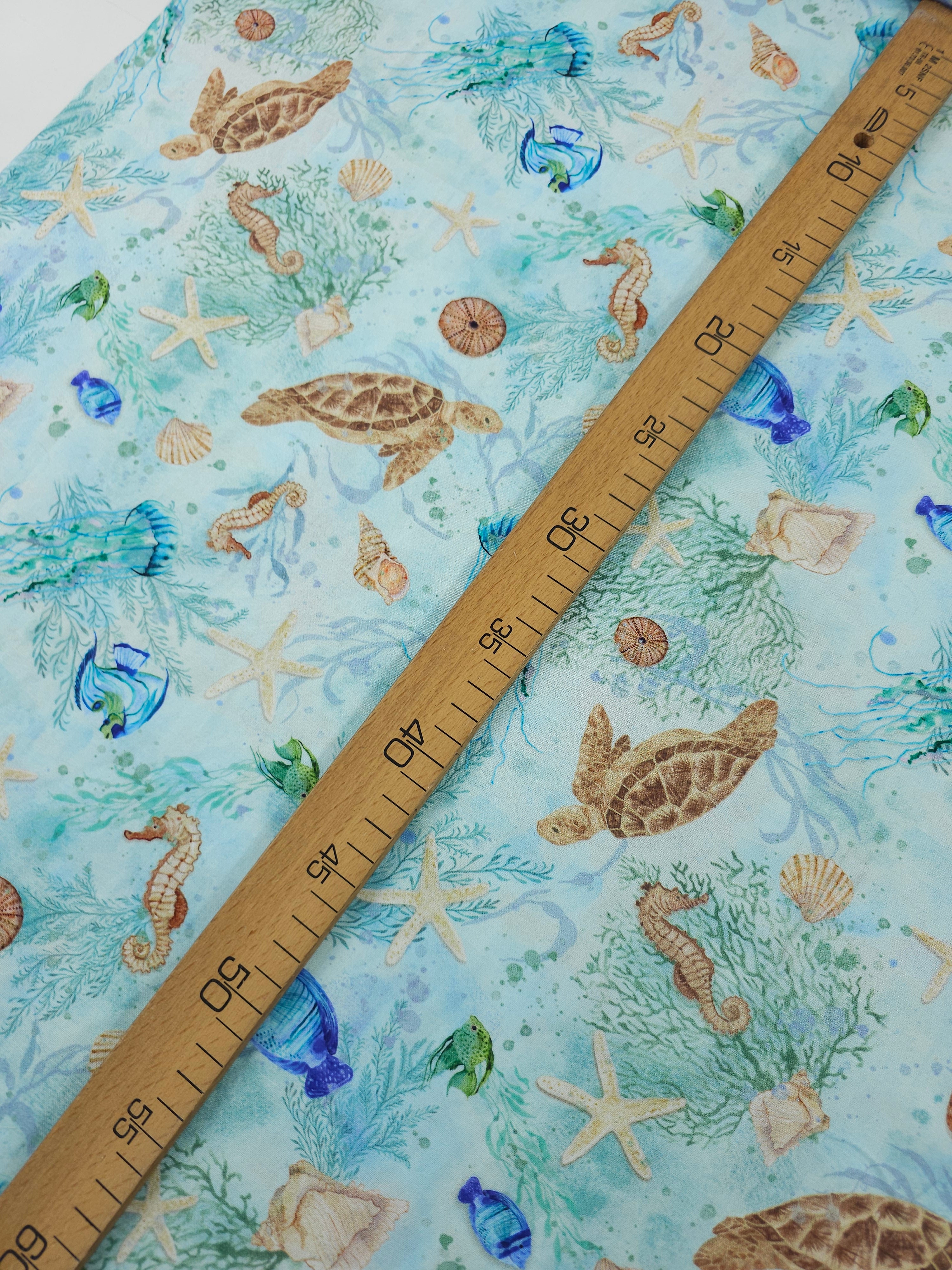 Sea Life Whisper 100% Cotton