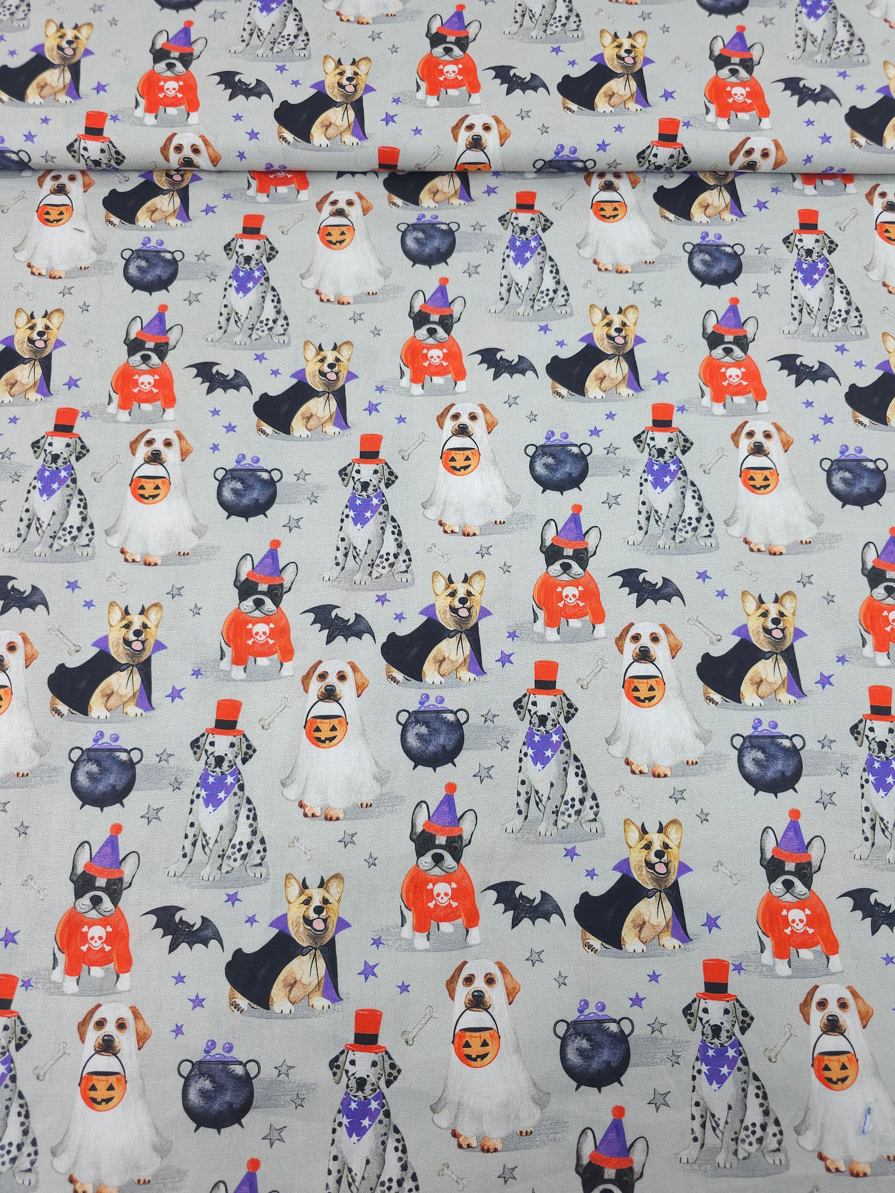 Halloween Dogs In Costume 100% Cotton - Joann