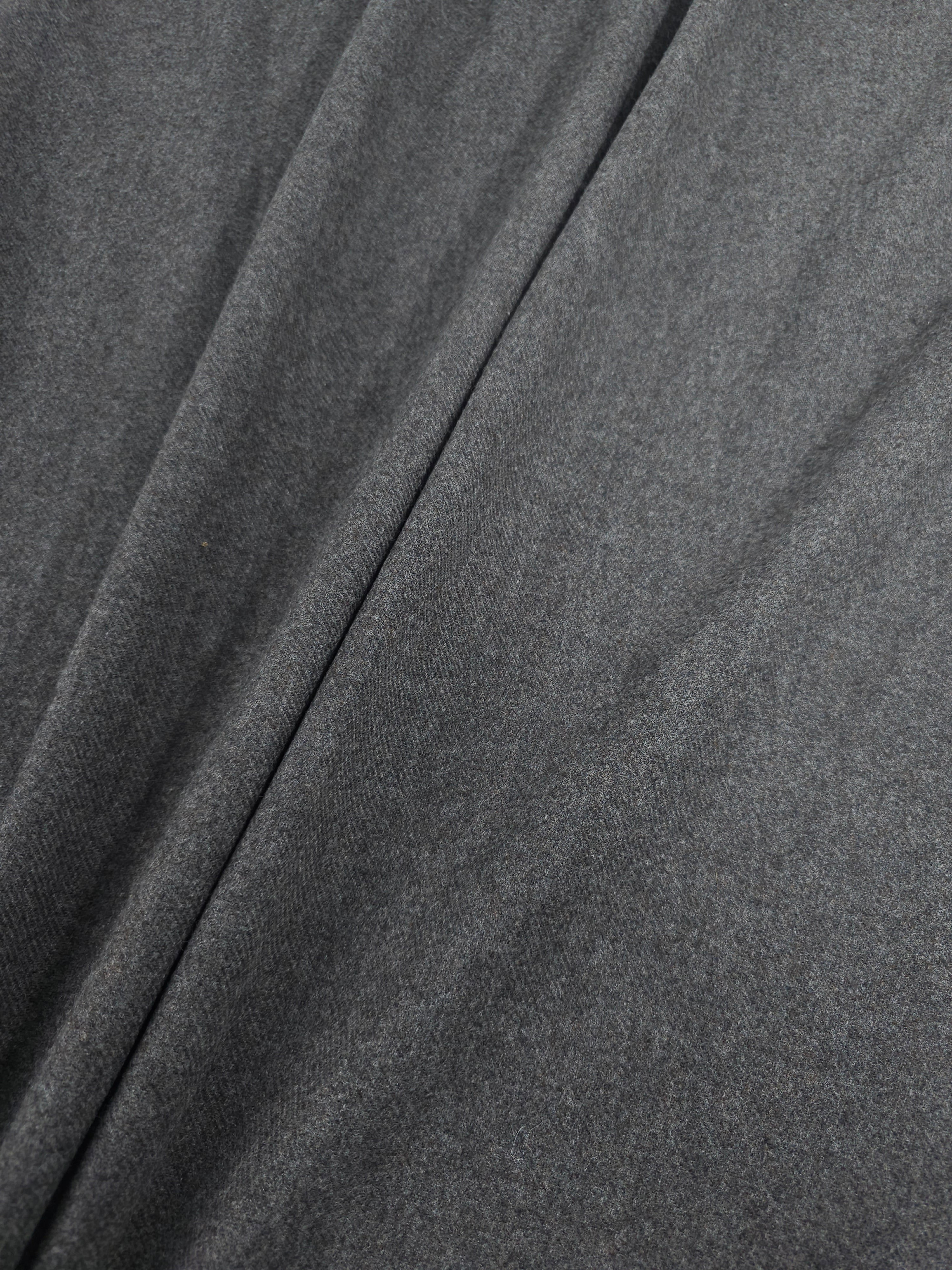 Grey Twill Soft 100% Wool *ABRAHAM MOON*