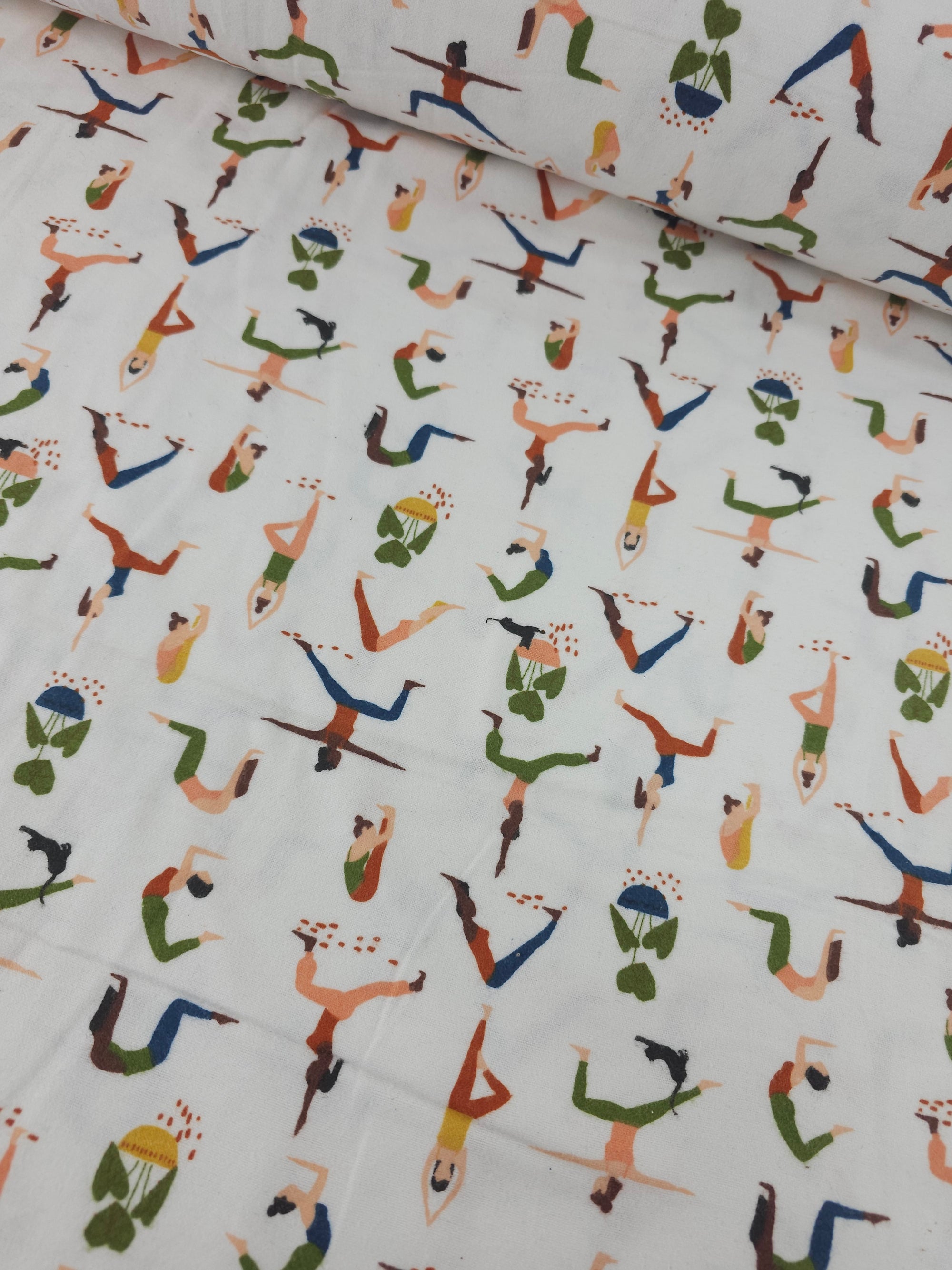 Yoga Poses Lightweight Flannel Cotton