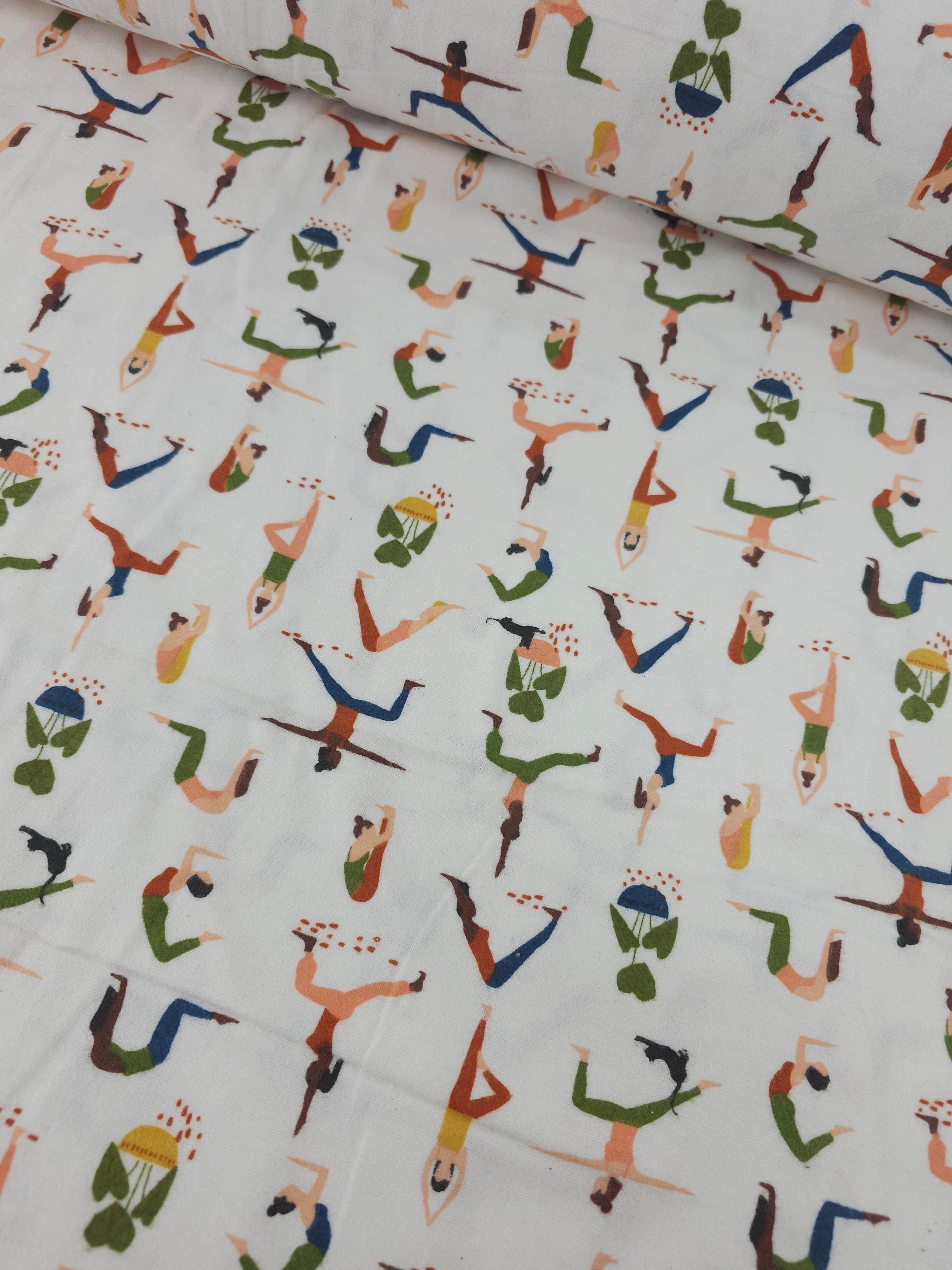 Yoga Poses Lightweight Flannel Cotton
