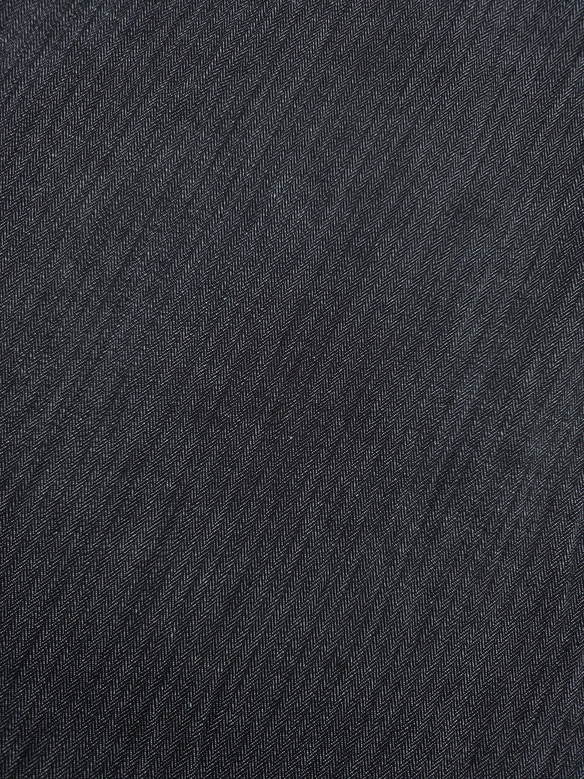 Black Herringbone Chambray