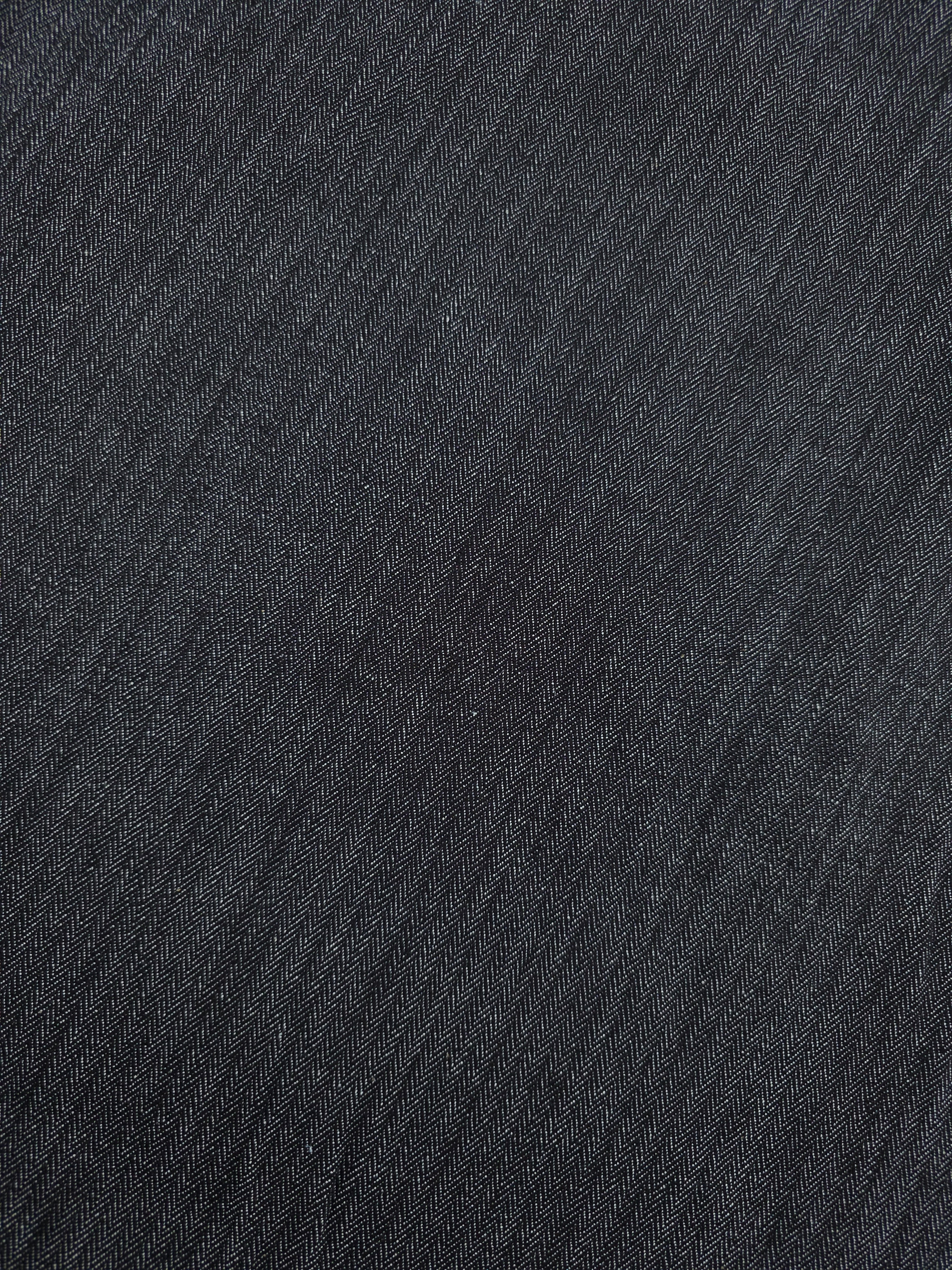 Black Herringbone Chambray