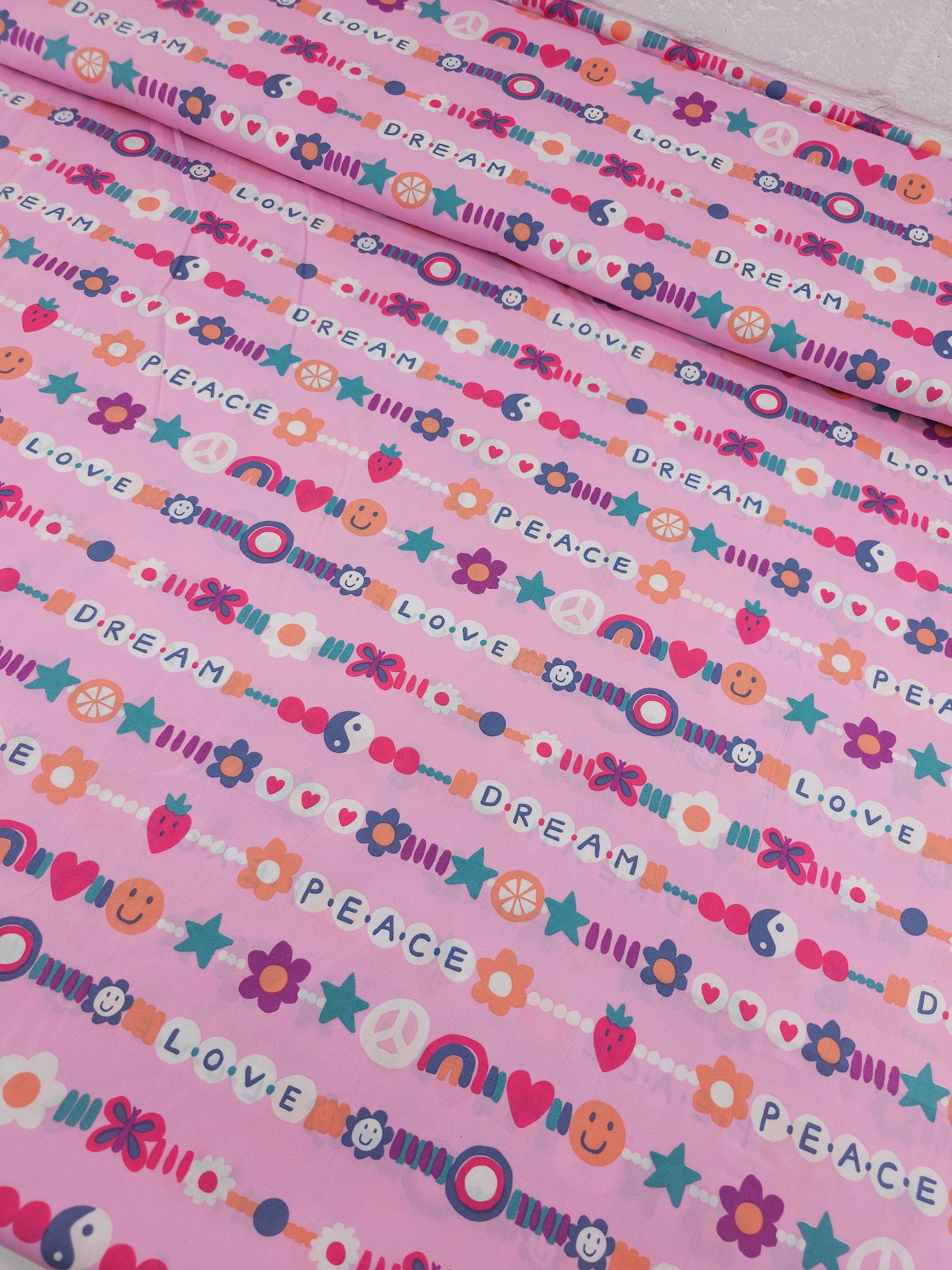 Pink Friendship Chain 100% Cotton 60"