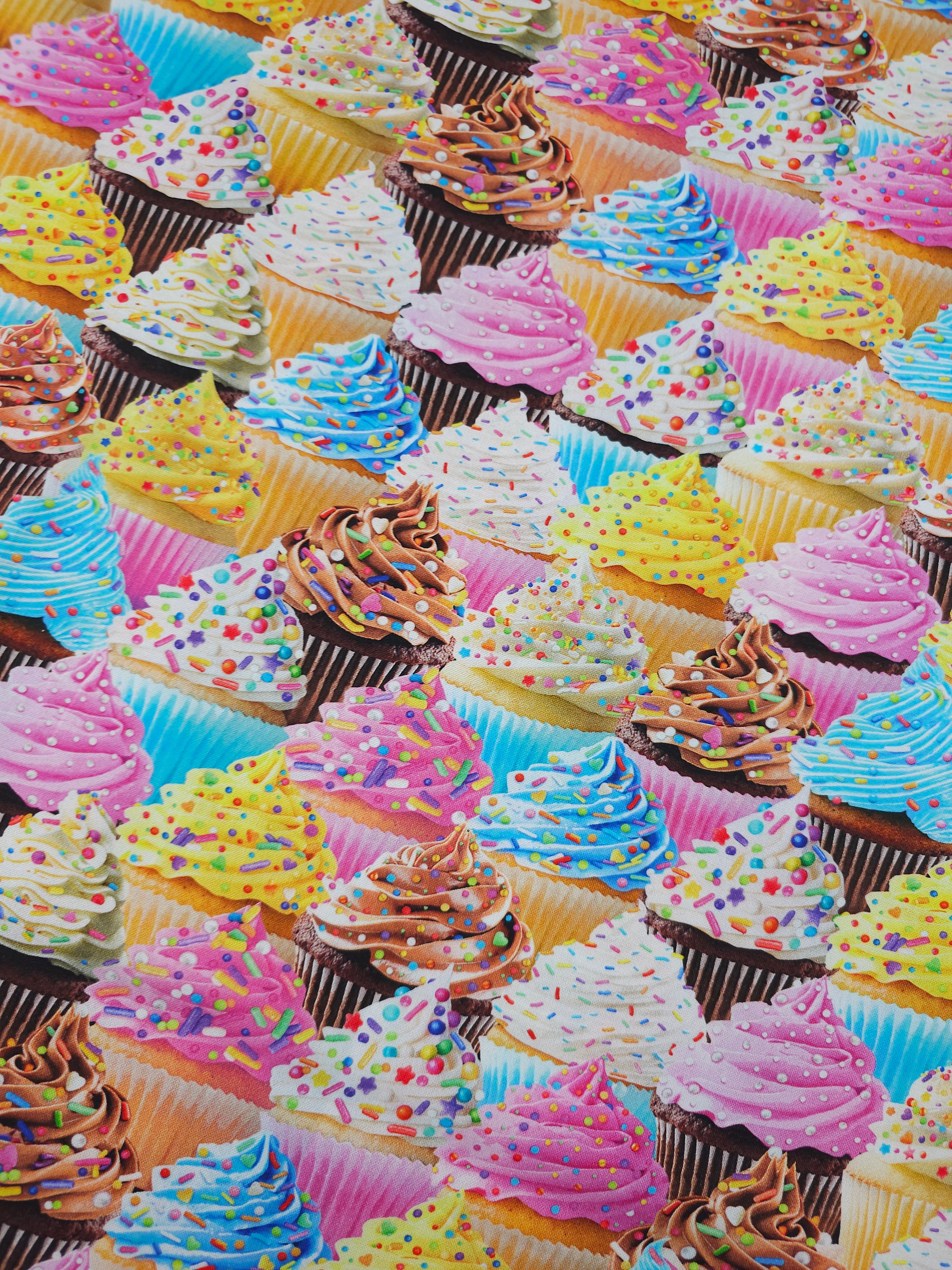 Sprinkle Cupcakes 100% Cottton