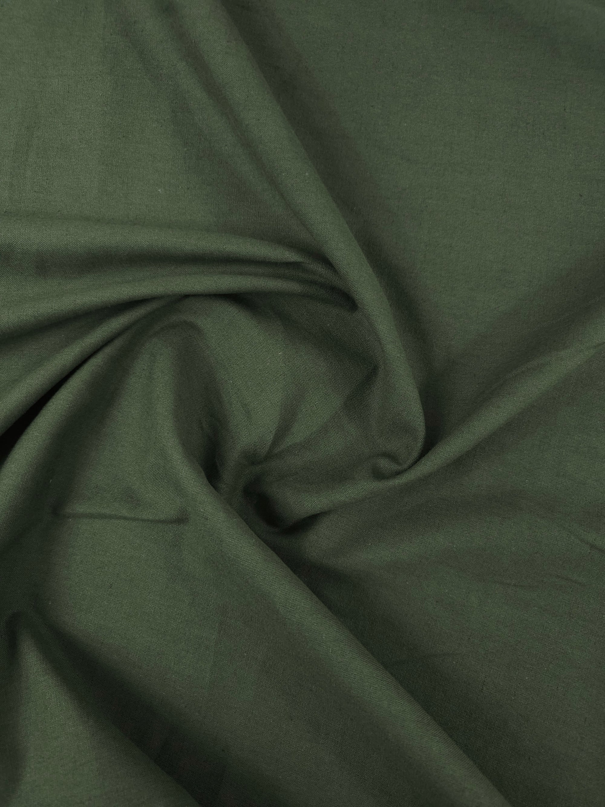 Forest Green Cotton Linen