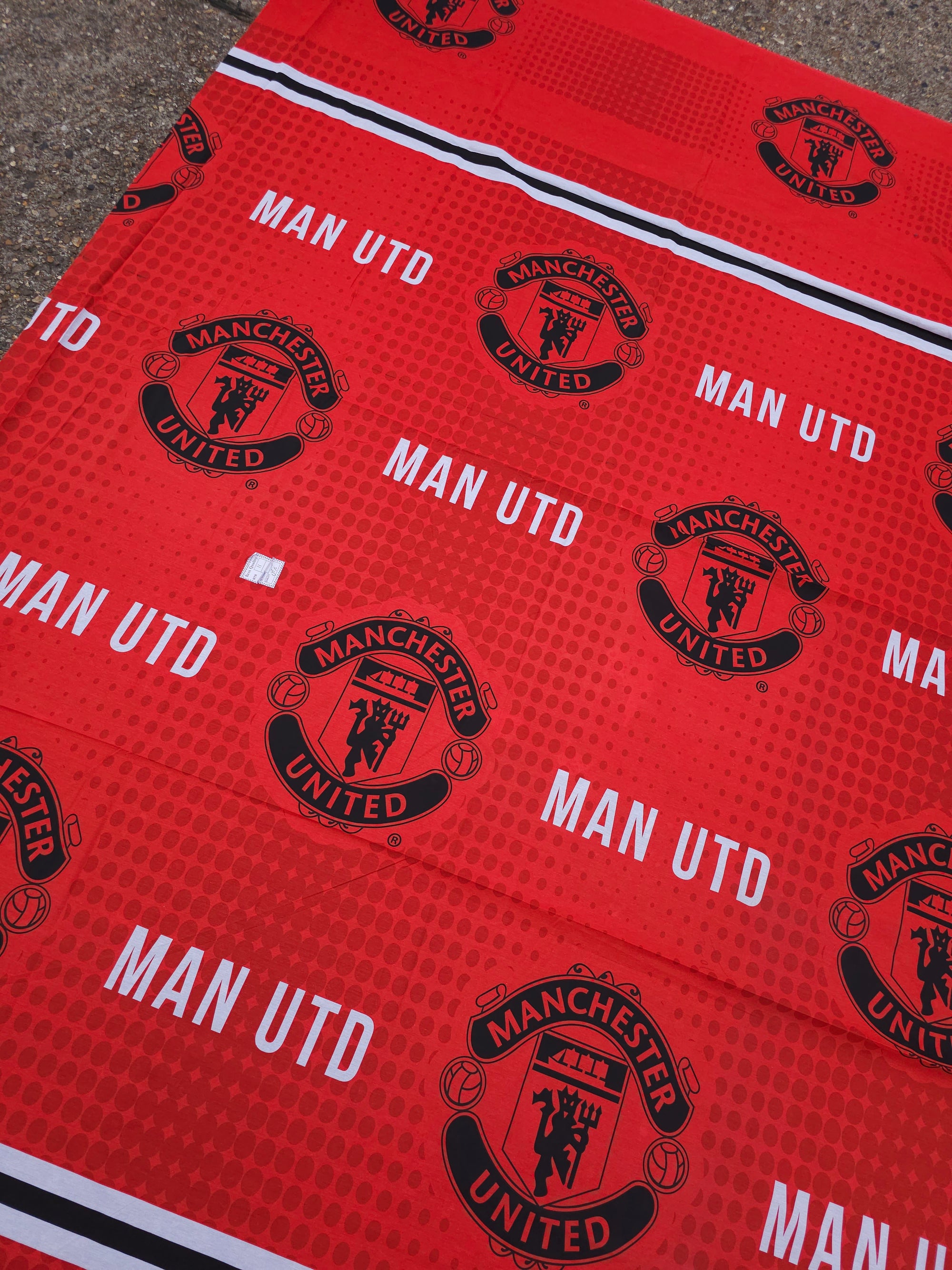 Manchester United FC Emblem 100% Cotton Football Fabric 104" *EXTRA WIDE*
