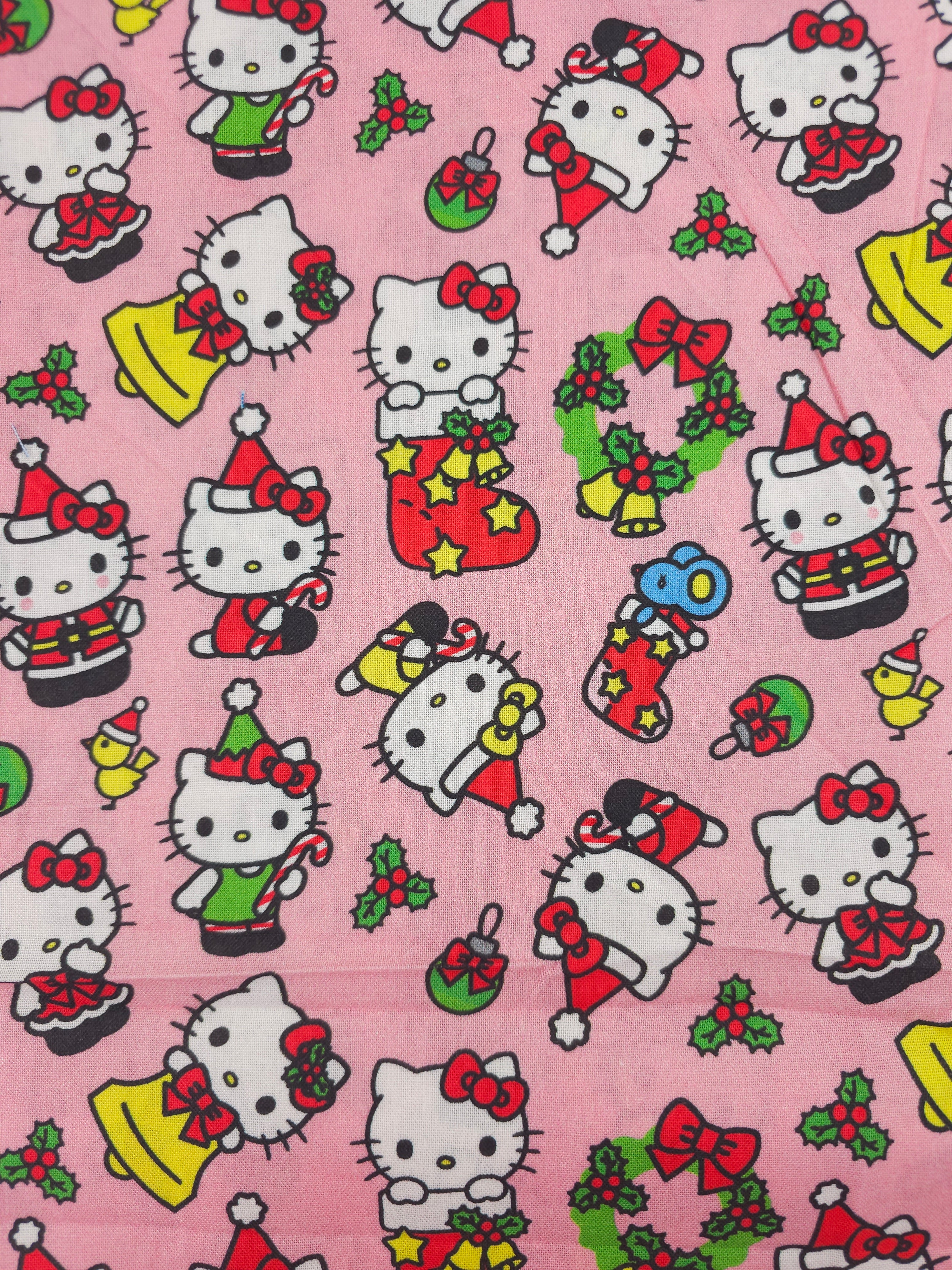 Hello Kitty Xmas 100% Cotton - 1.70m Piece