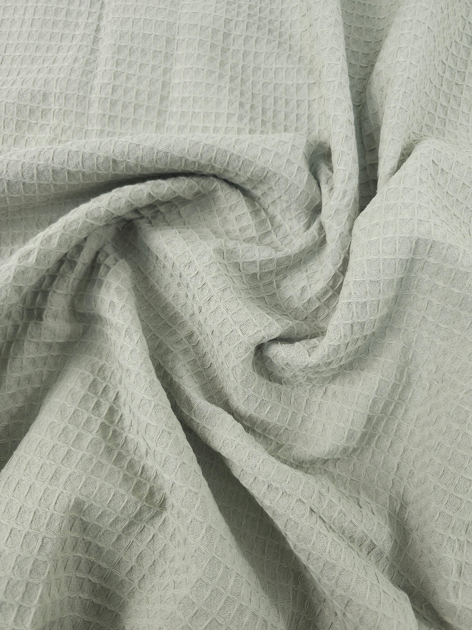 Pale Sage Waffle Cotton *EXTRA WIDE*