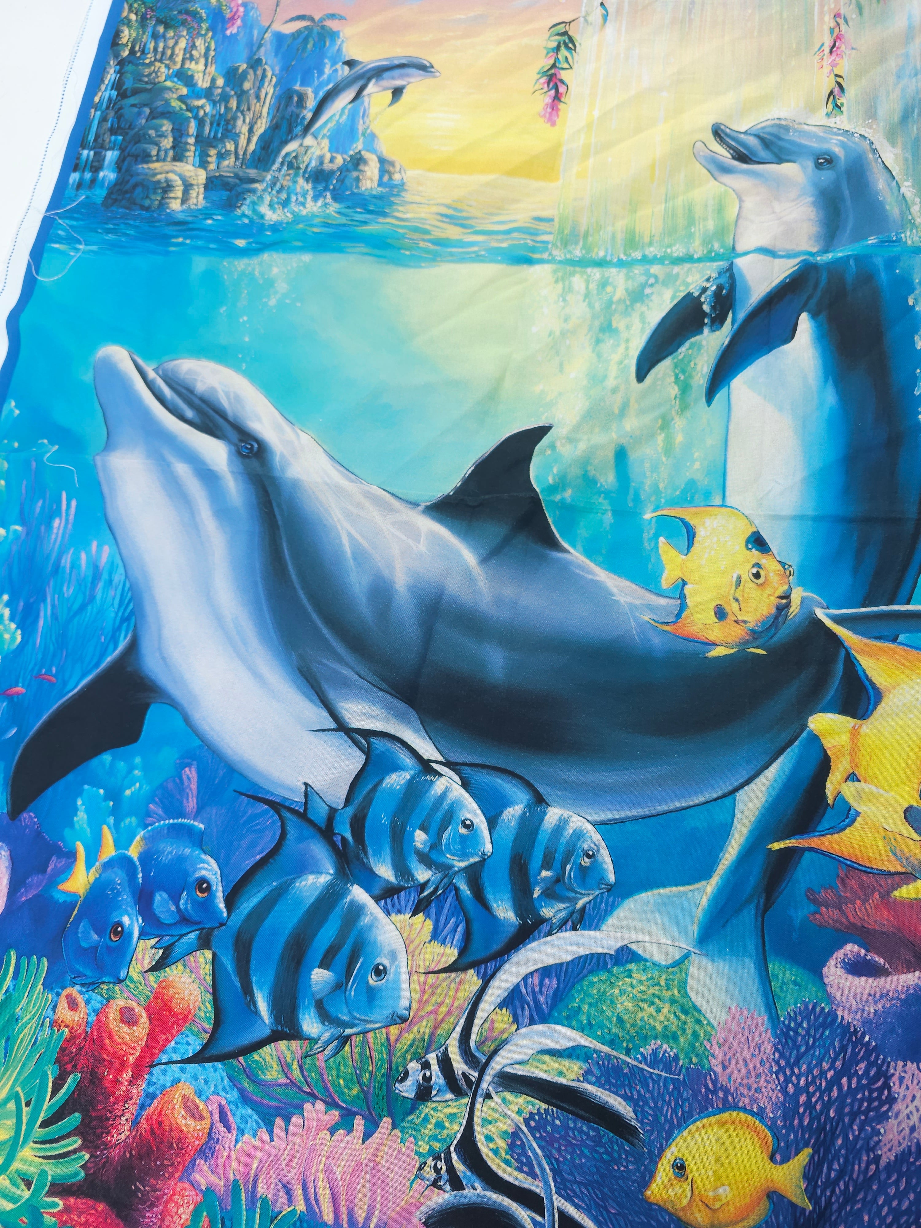Dolphin Cotton panel- 1.8m piece