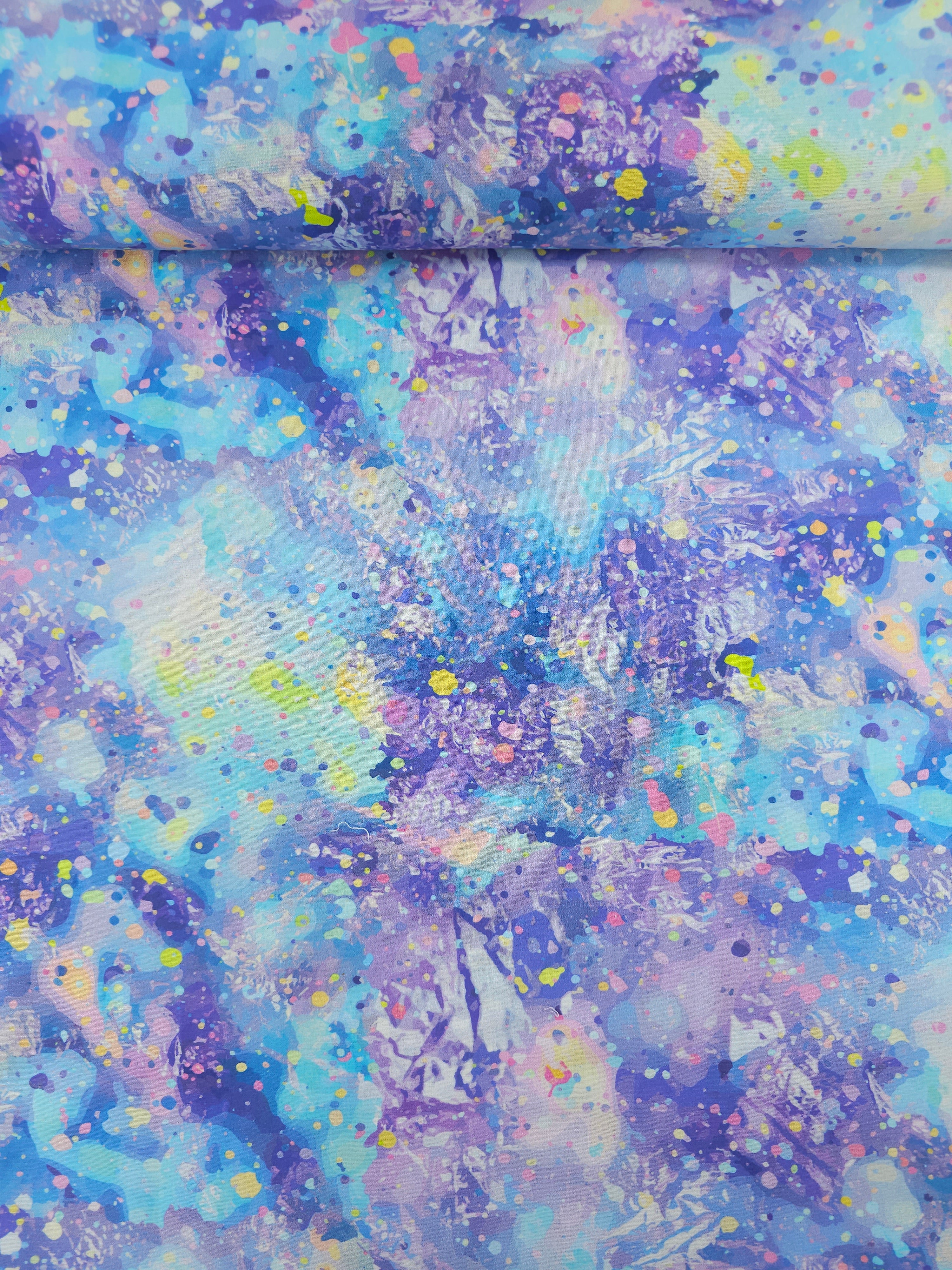 Purple/Blue Speckle Marble 100% Cotton - Joann