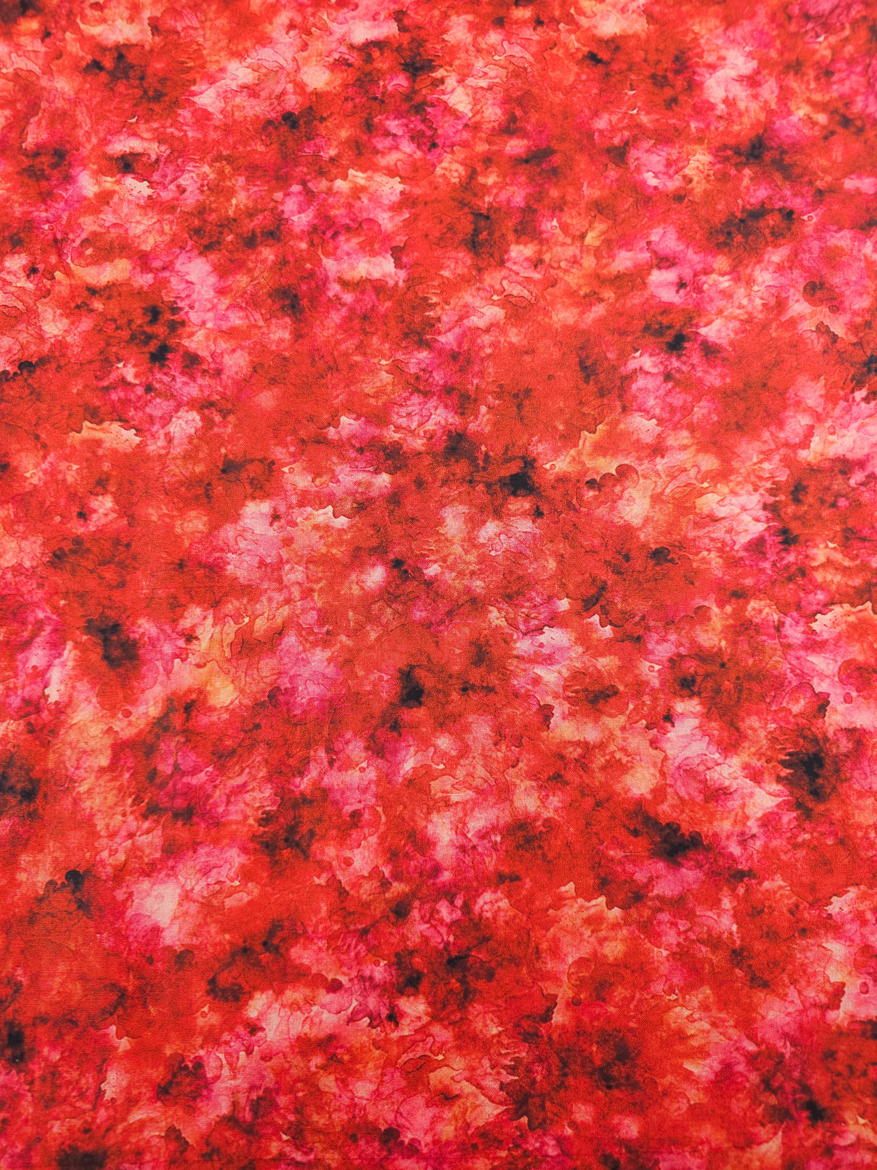 Red Iris Watercolour Smoke 100% Cotton 106" *EXTRA WIDE*