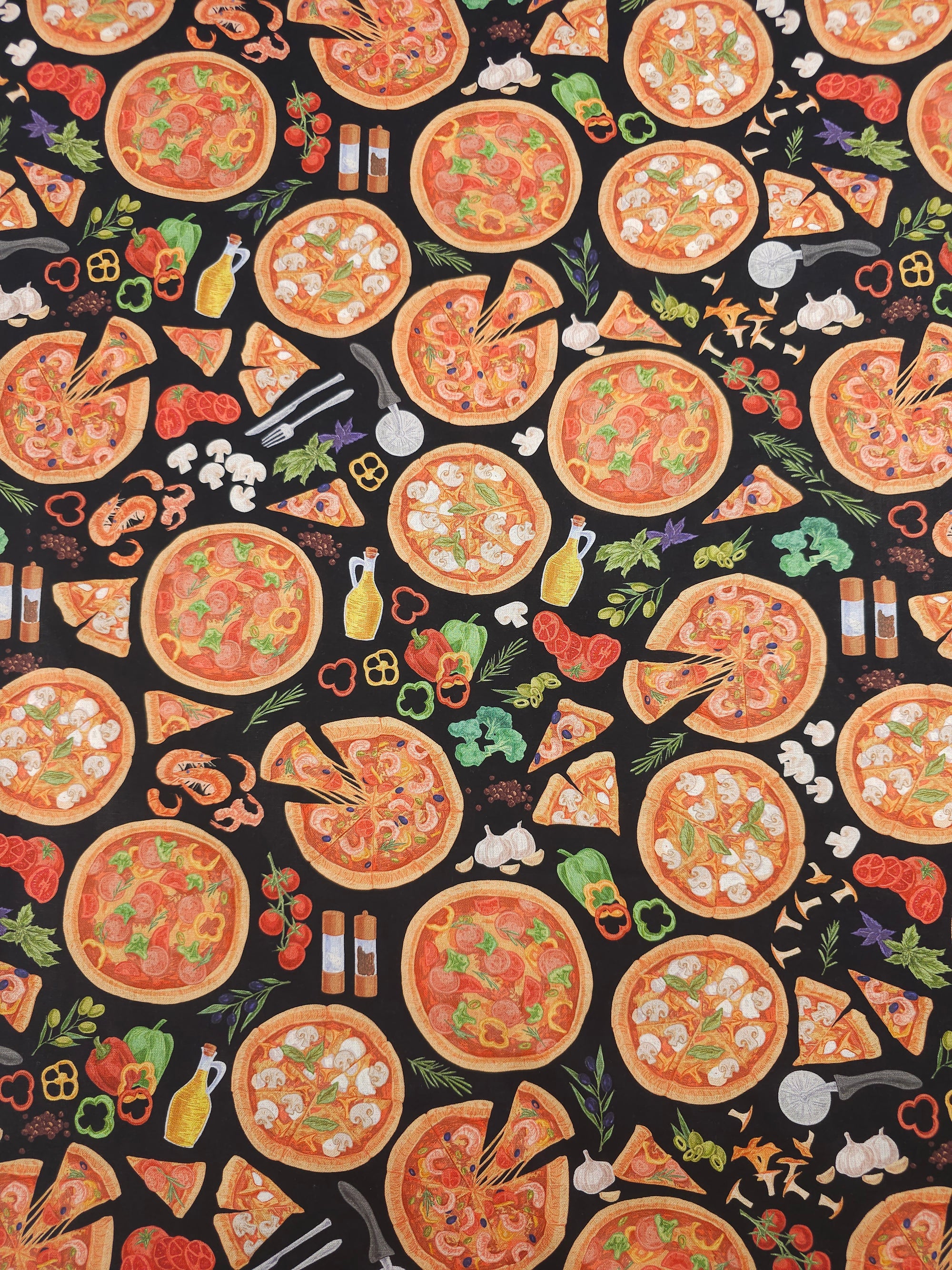 Pizza Party 100% Cotton
