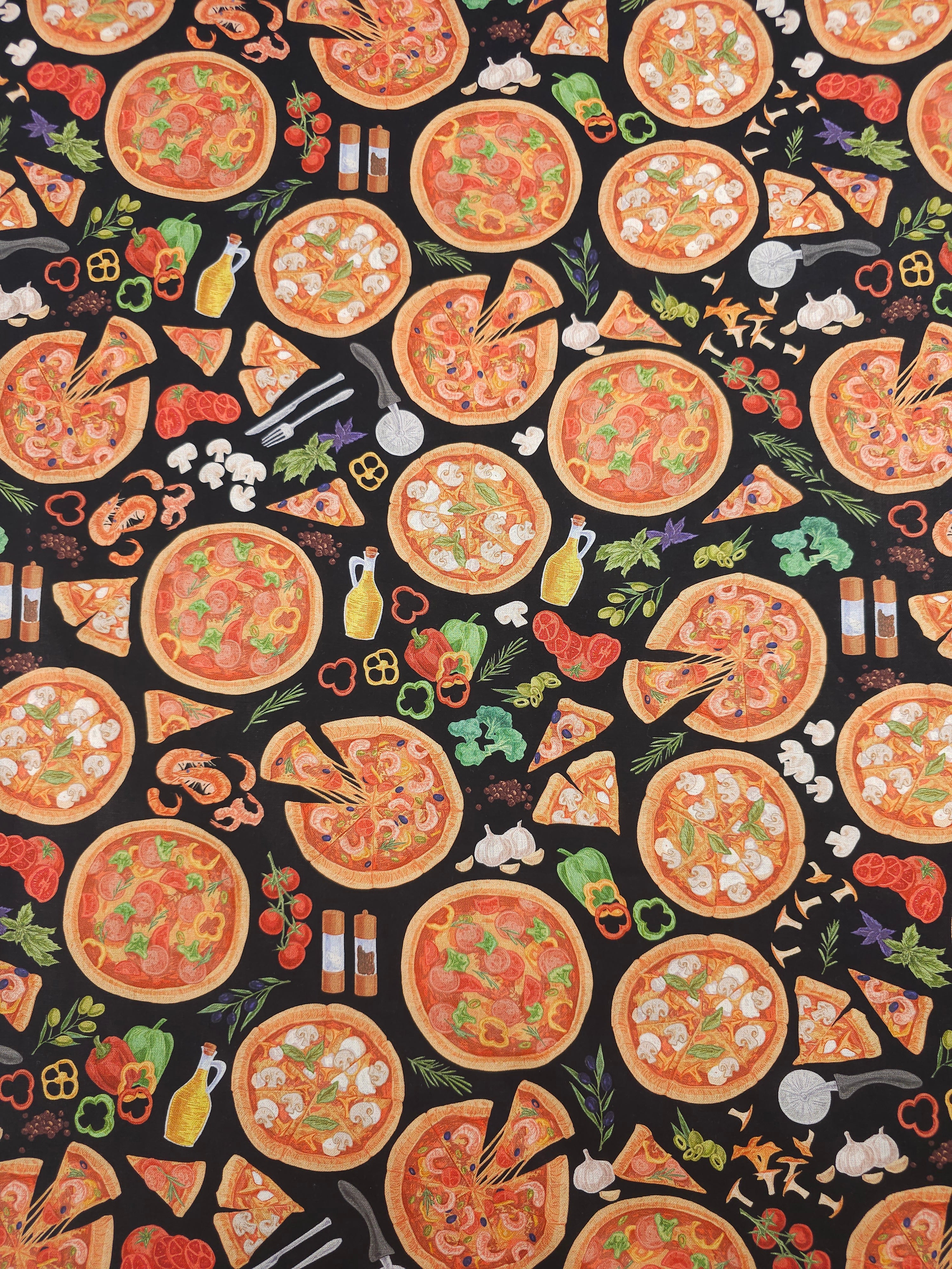 Pizza Party 100% Cotton