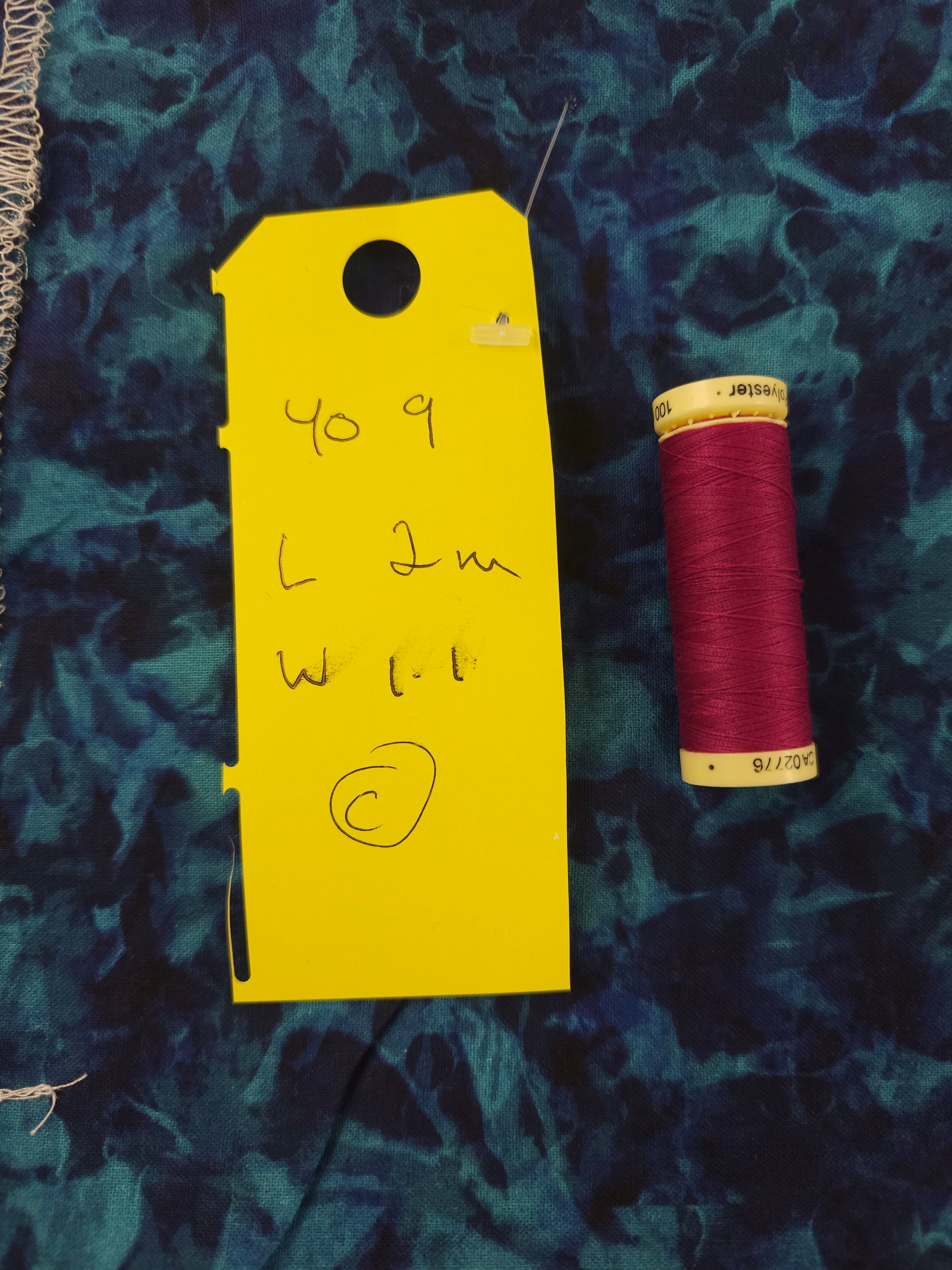 Very berry blue Cotton- 2m piece