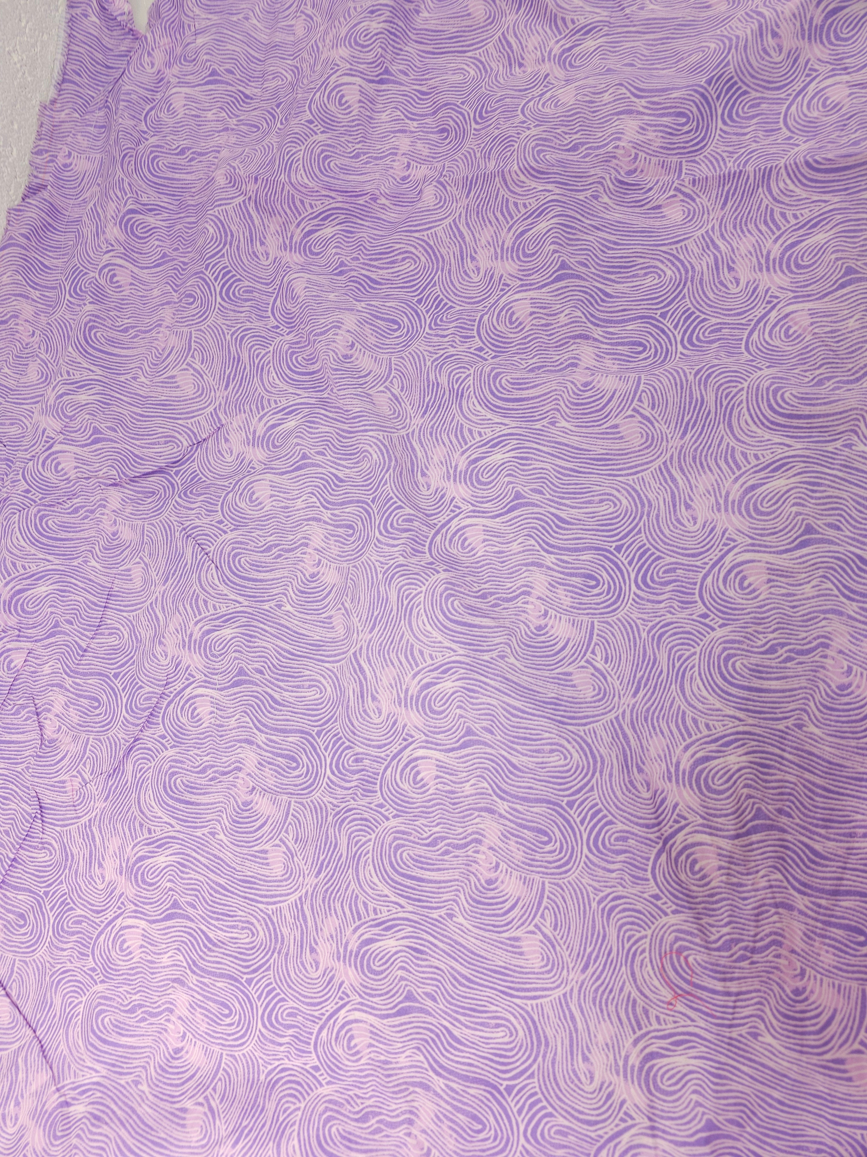 Lavender wiggle Cotton- 1.8m piece
