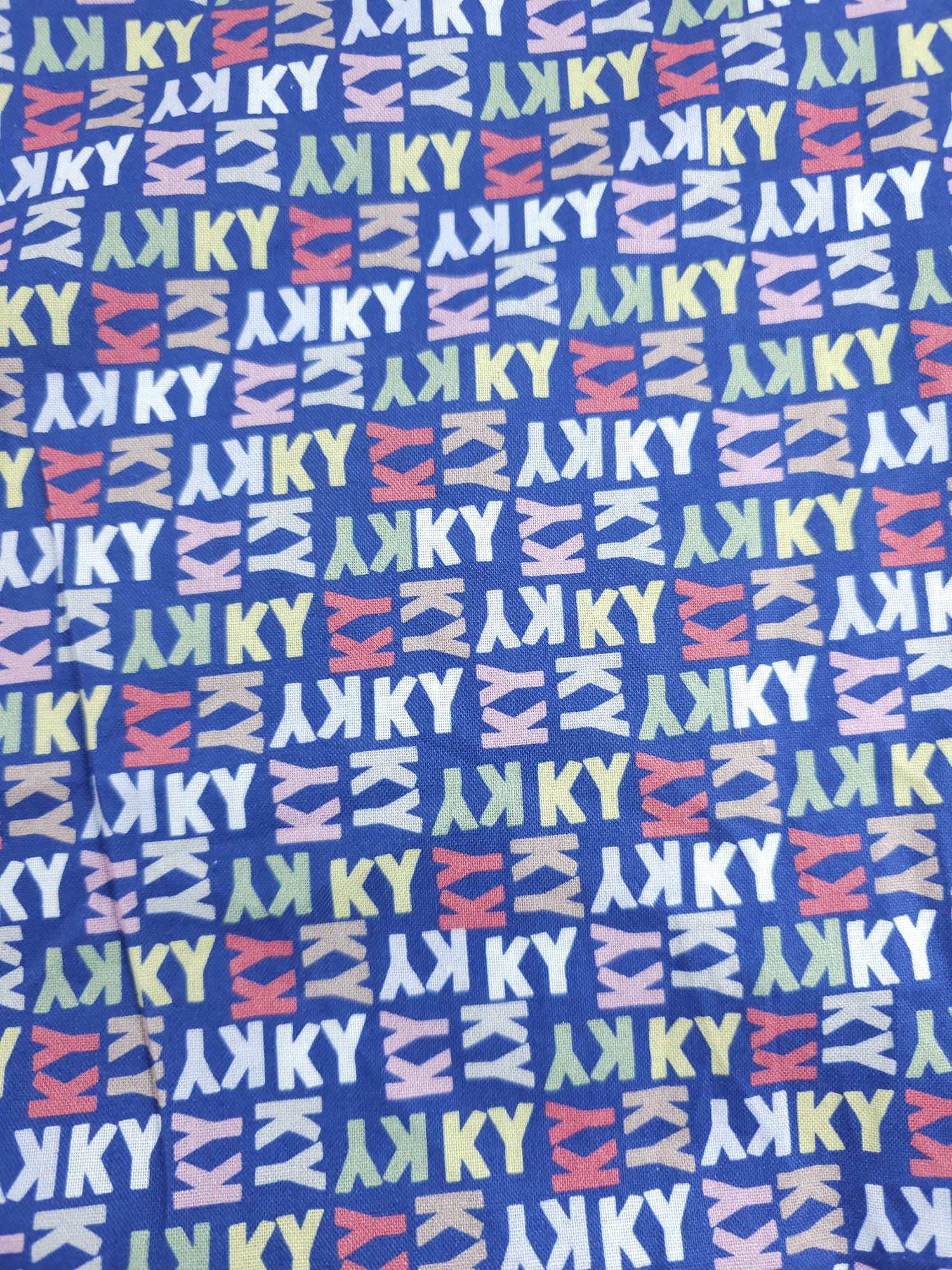 Blue Kyro Print Cotton - 3.5m Piece