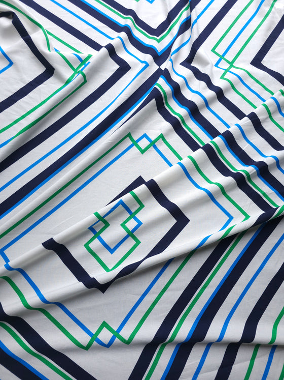 Geometric Diamond Linen