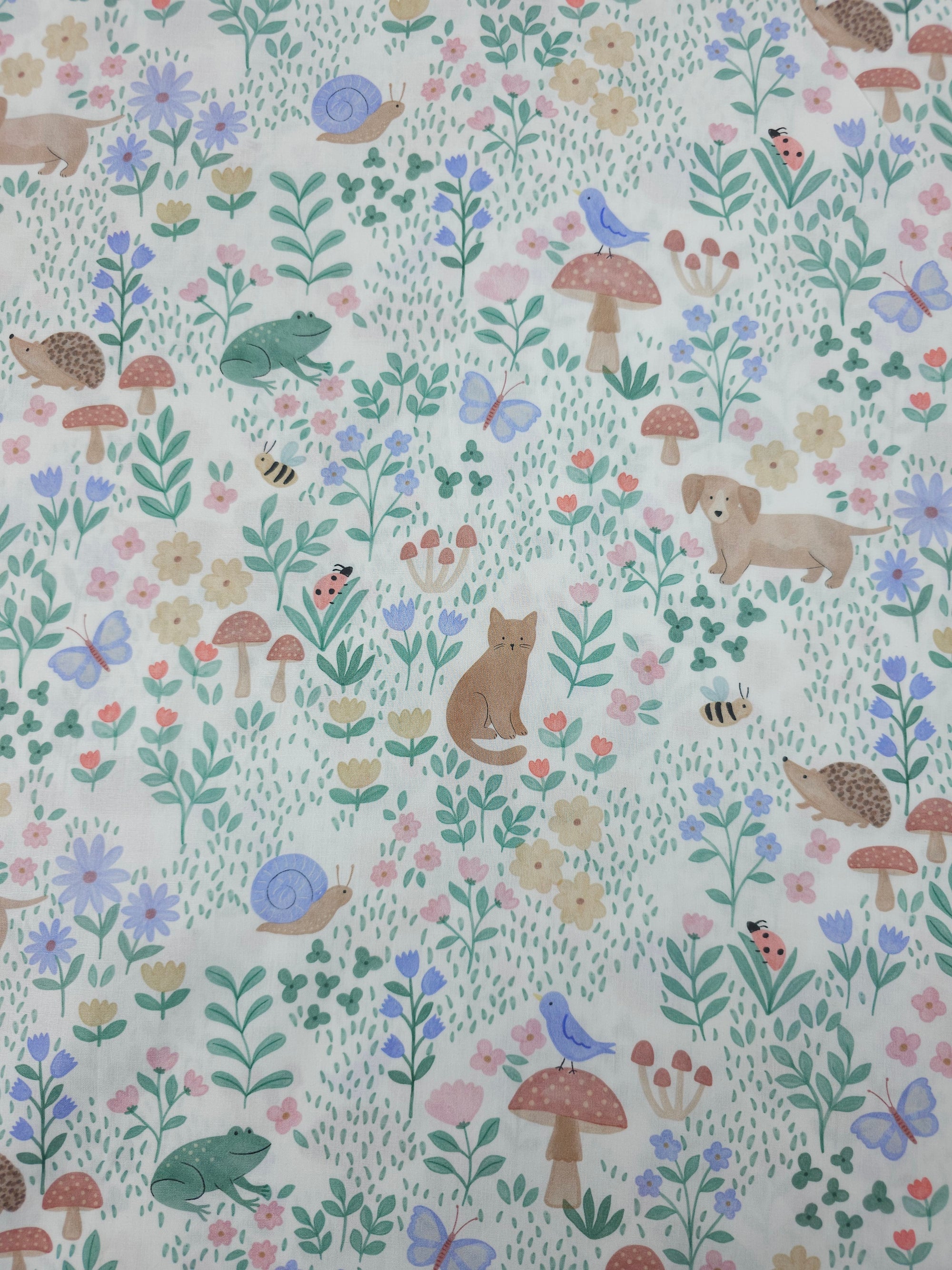 Floral Wildlife Lightweight Cotton 57"