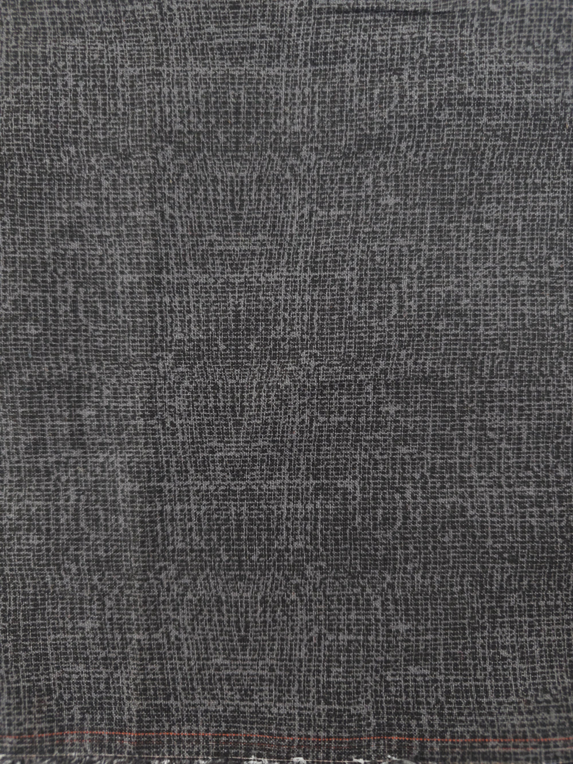 Black crosshatched Cotton- 2.5m piece