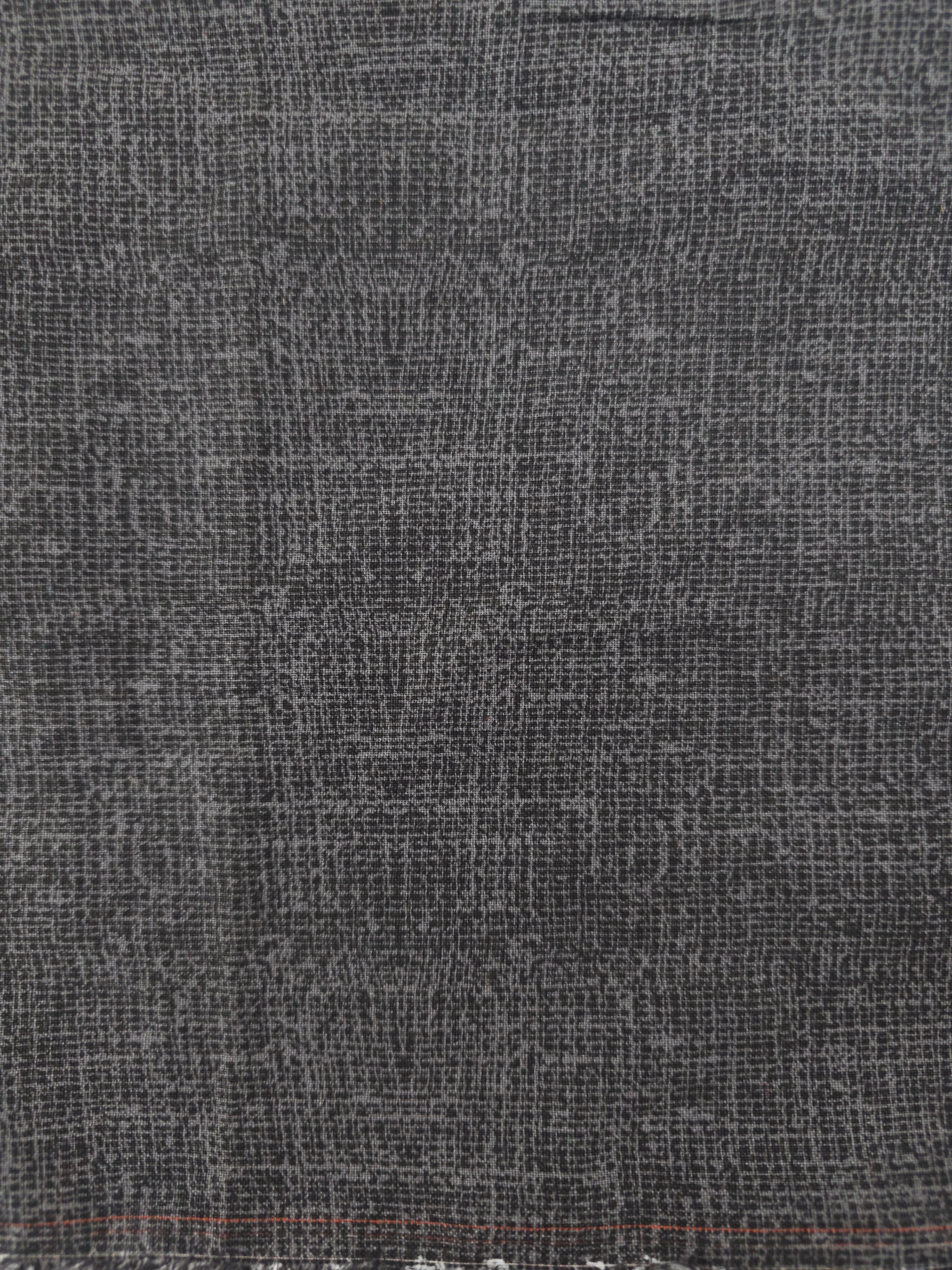 Black crosshatched Cotton- 2.5m piece