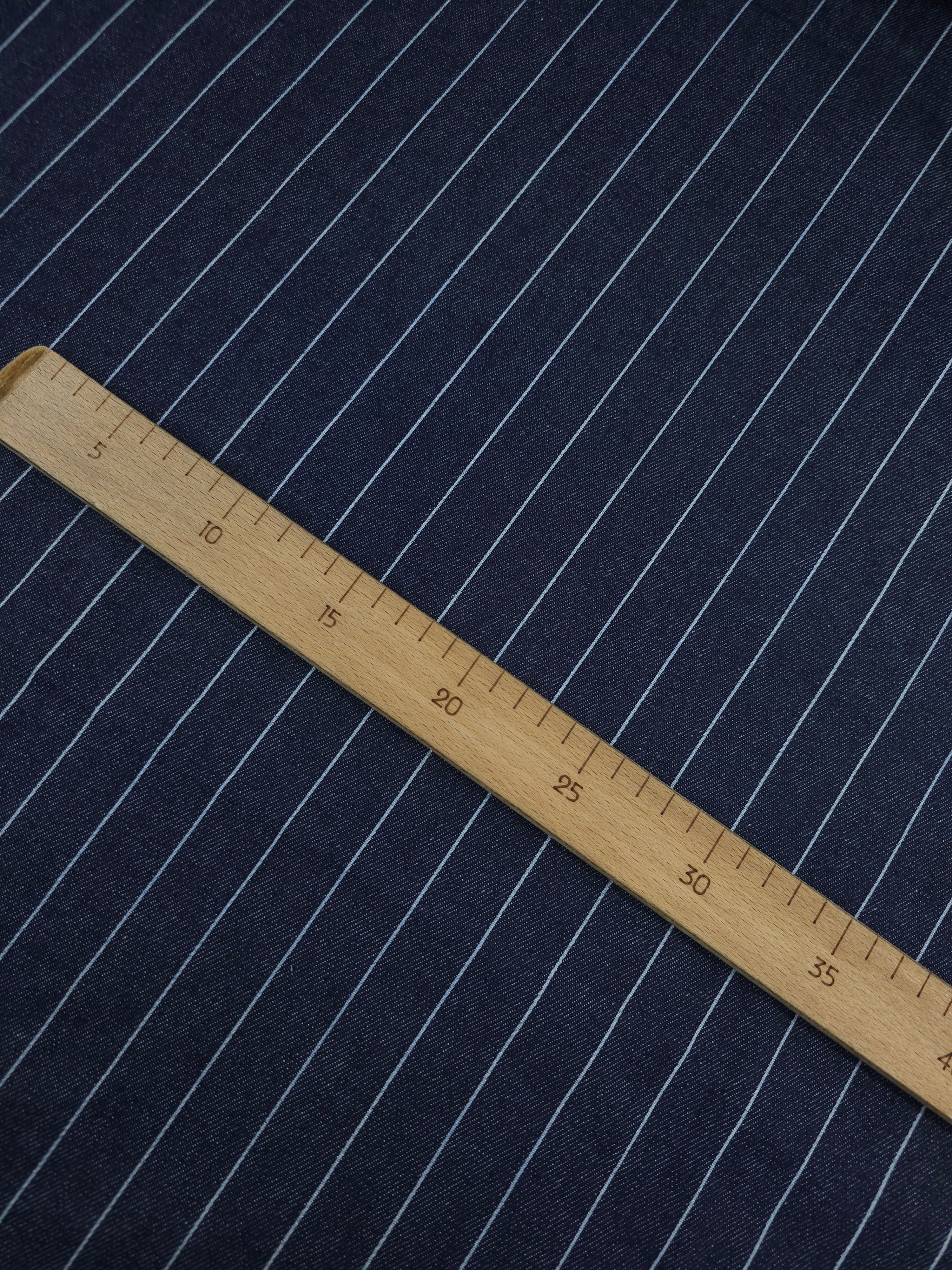 Navy/Light Blue Stripe Denim