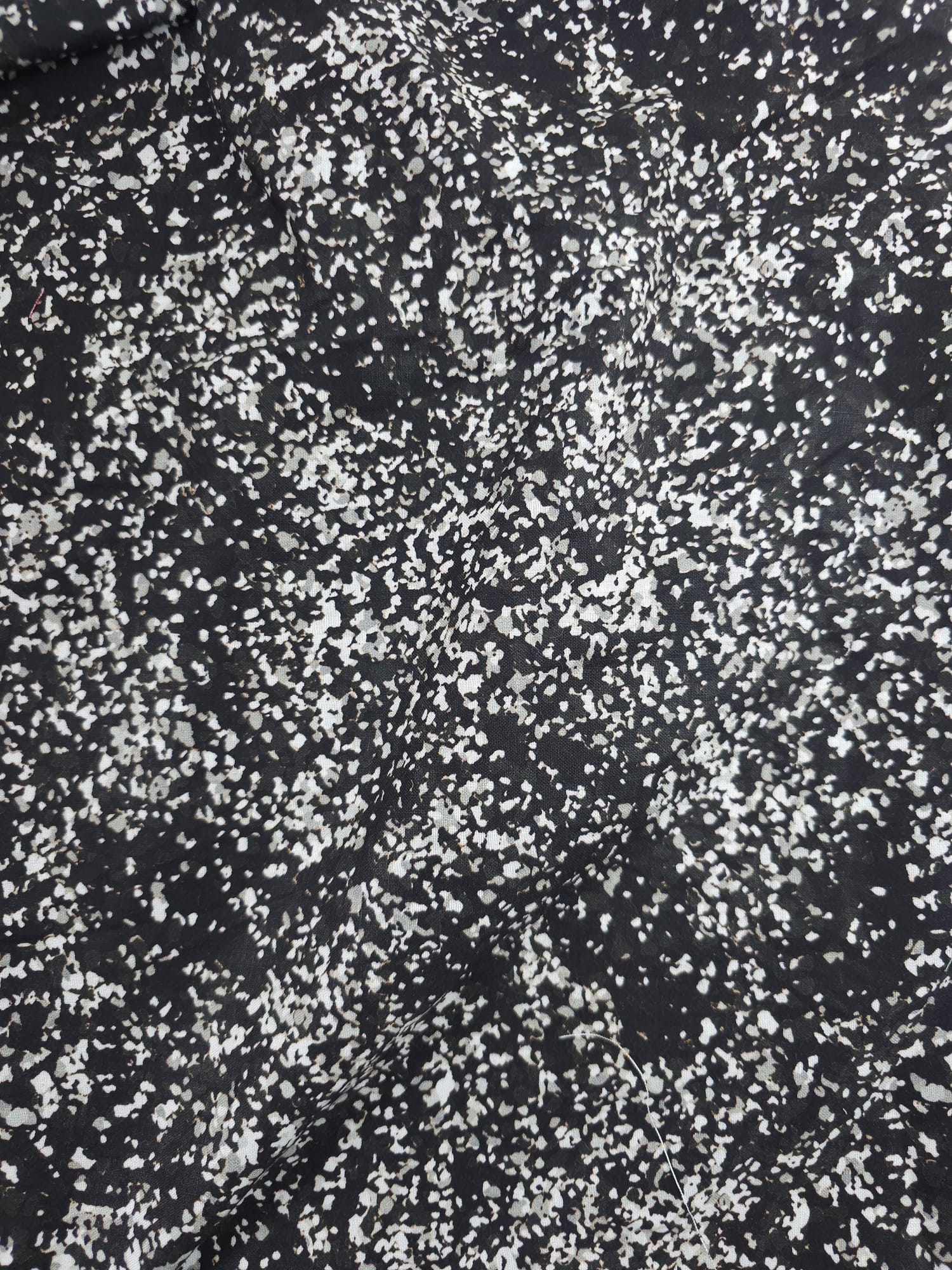 Diffused Starlight Black Cotton (Defect) - 2.6m Piece