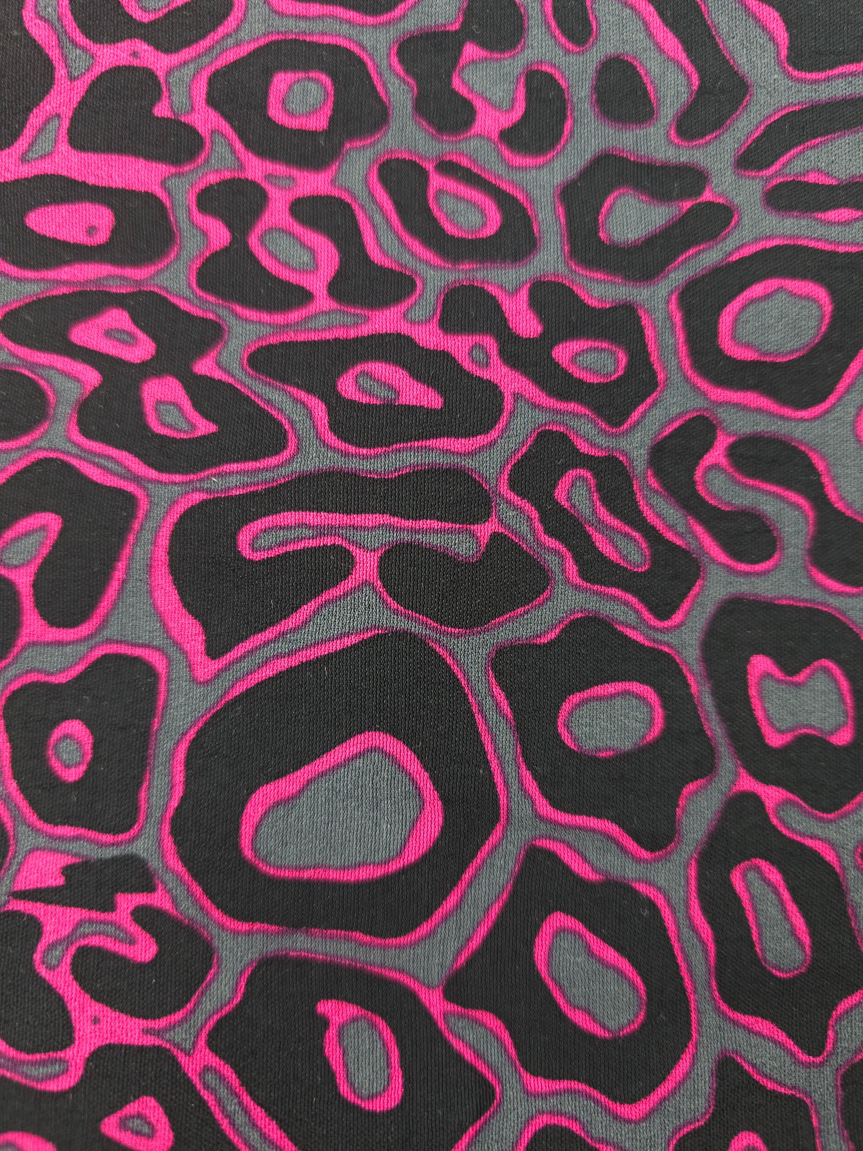Hot pink cheetah Viscose- 2m piece