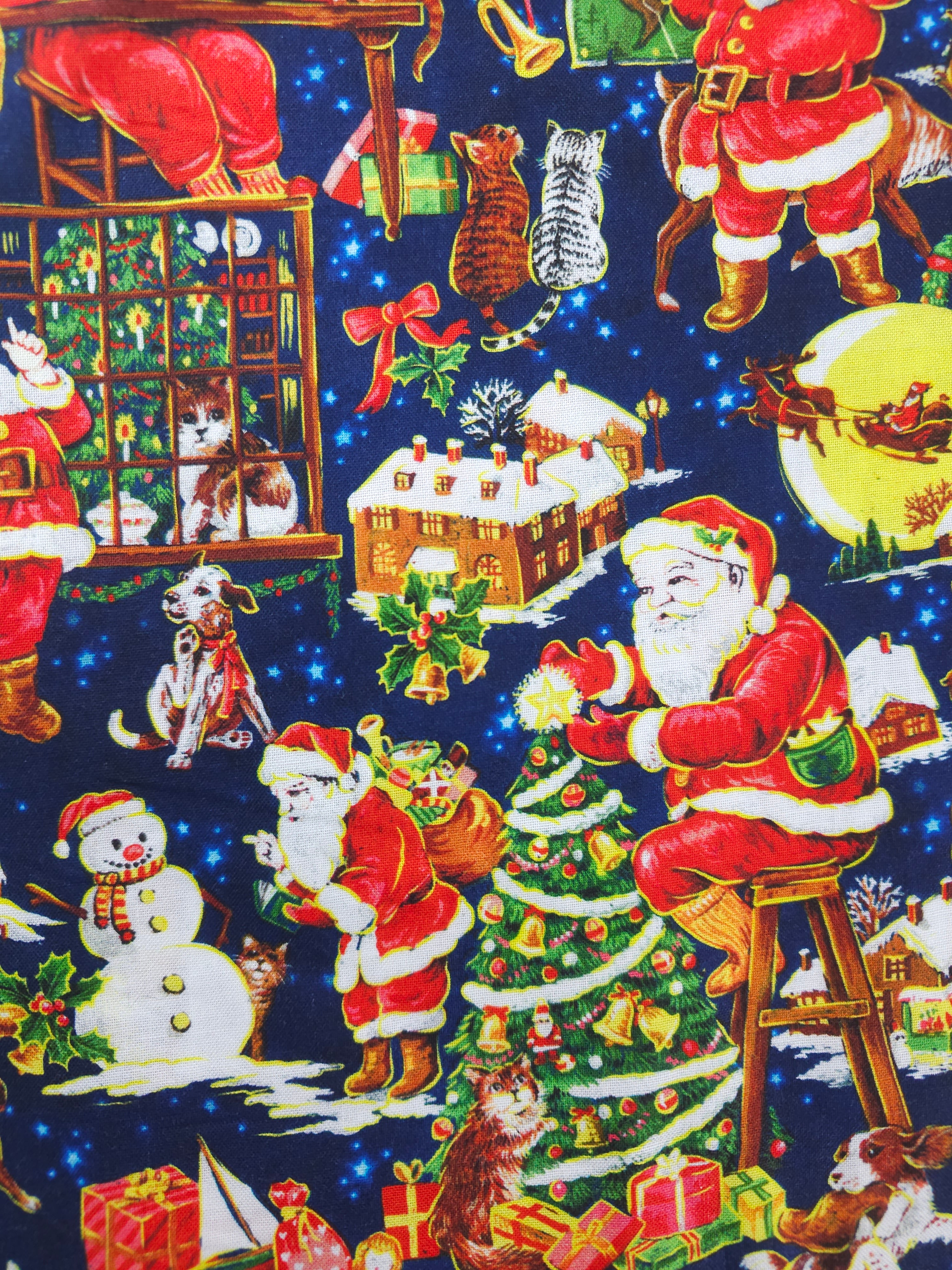 Santa's mission Cotton- 1.3m piece