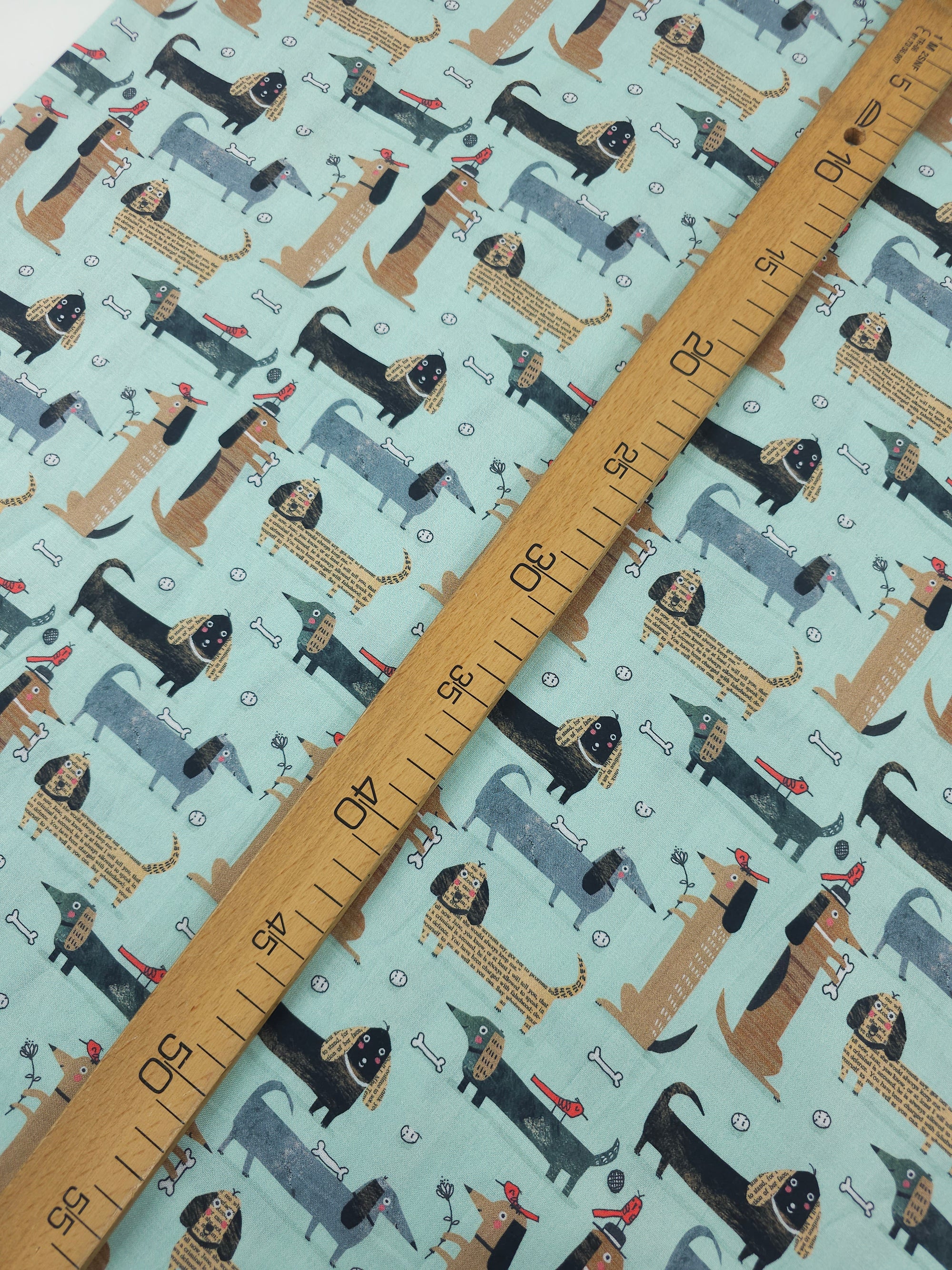 Sausage Dog Contempo 100% Cotton - Benartex