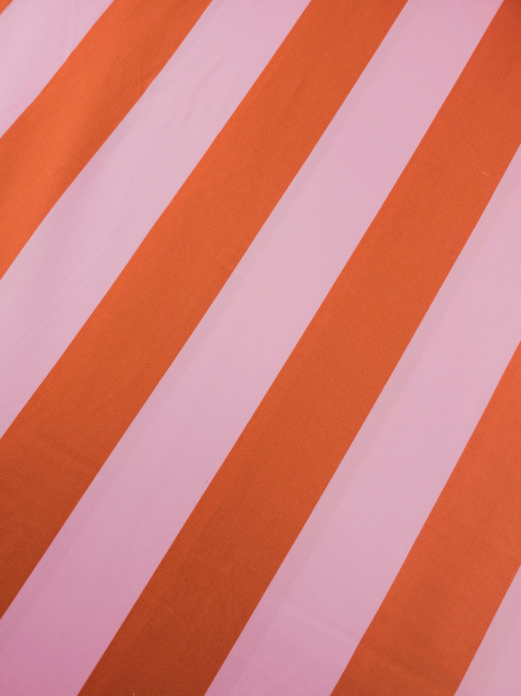 Orange/Pink Block Stripe Cotton Viscose 64" - IKEA