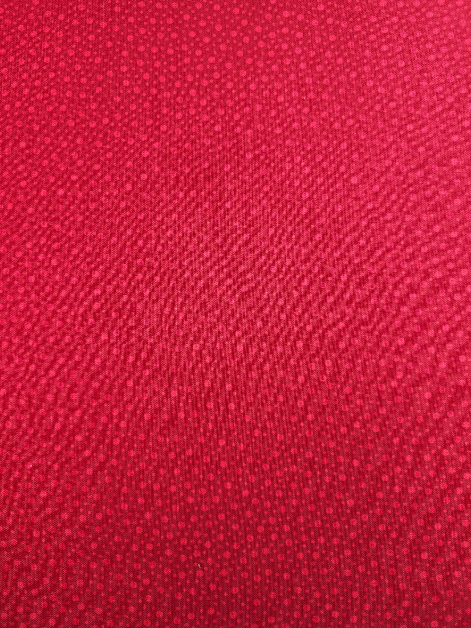Red Mini Irregular Polka 100% Cotton