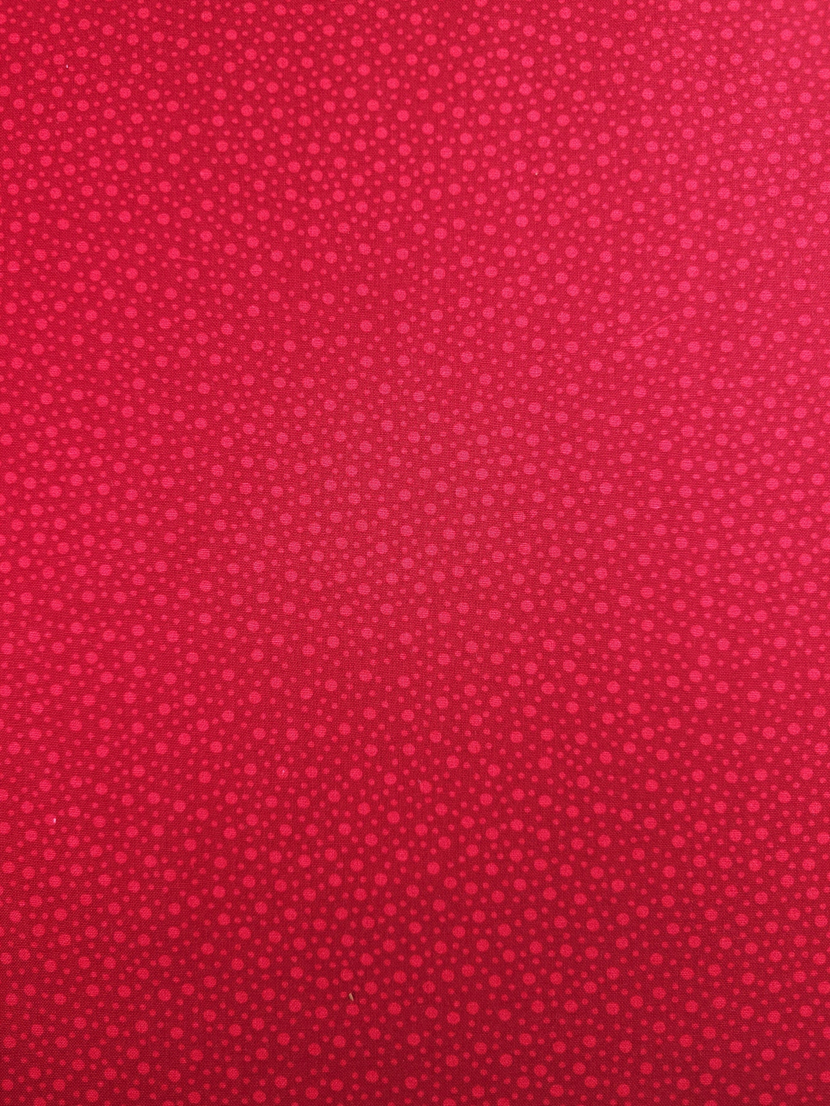 Red Mini Irregular Polka 100% Cotton