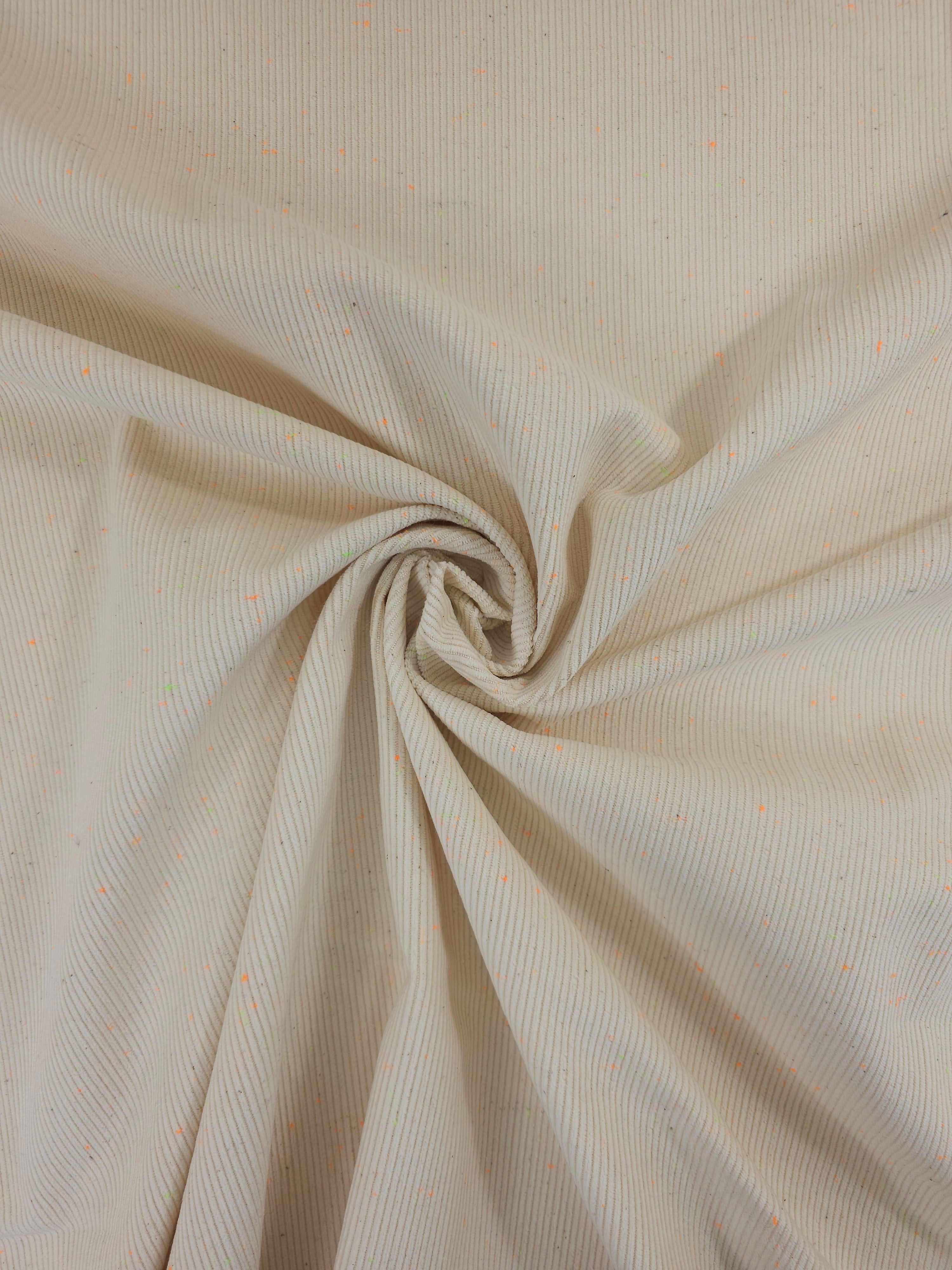 Cream/Neon Speckle Corduroy