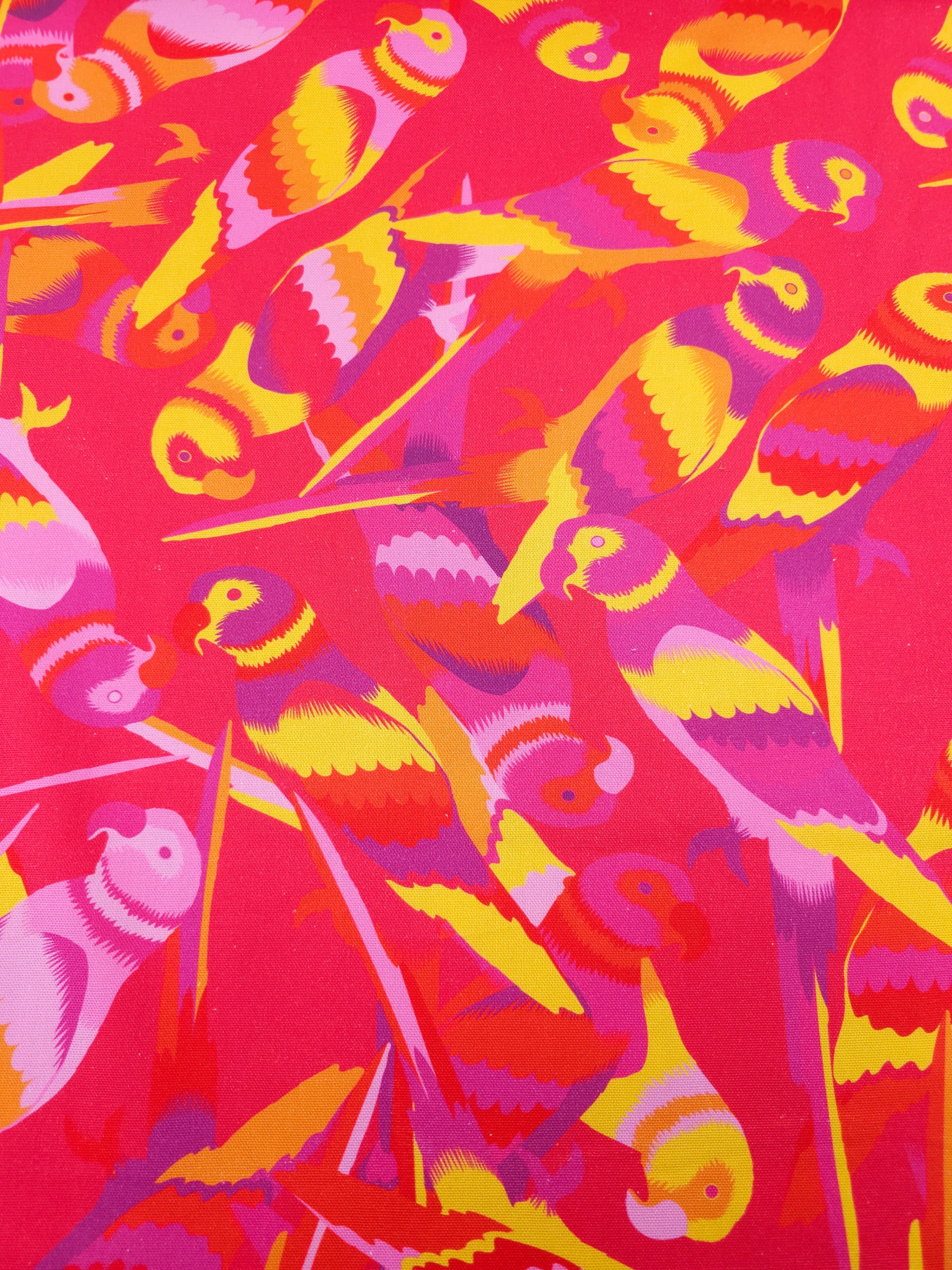 Summer Parrot Fiesta Canvas Cotton