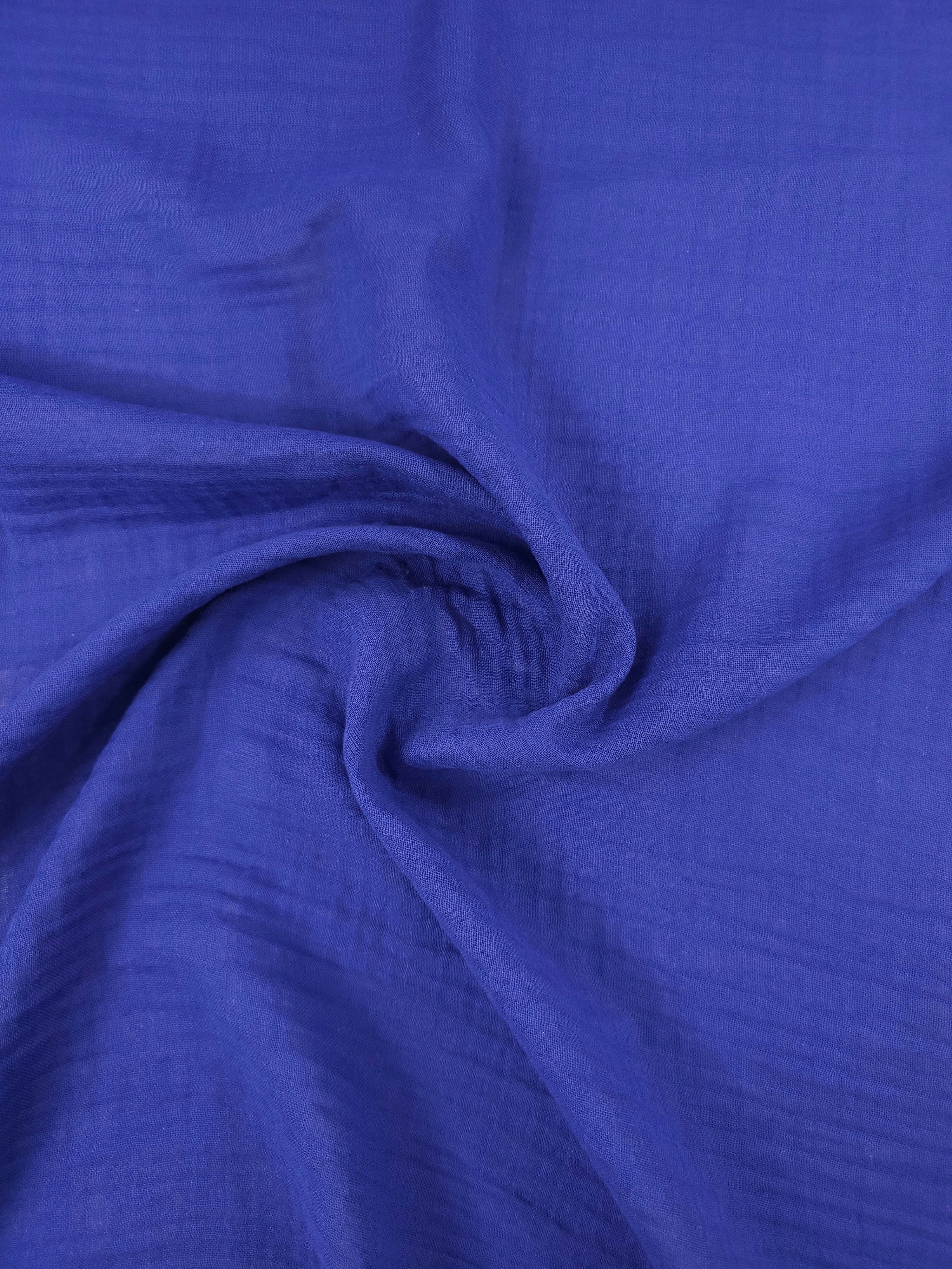 Cobalt Blue Double Gauze