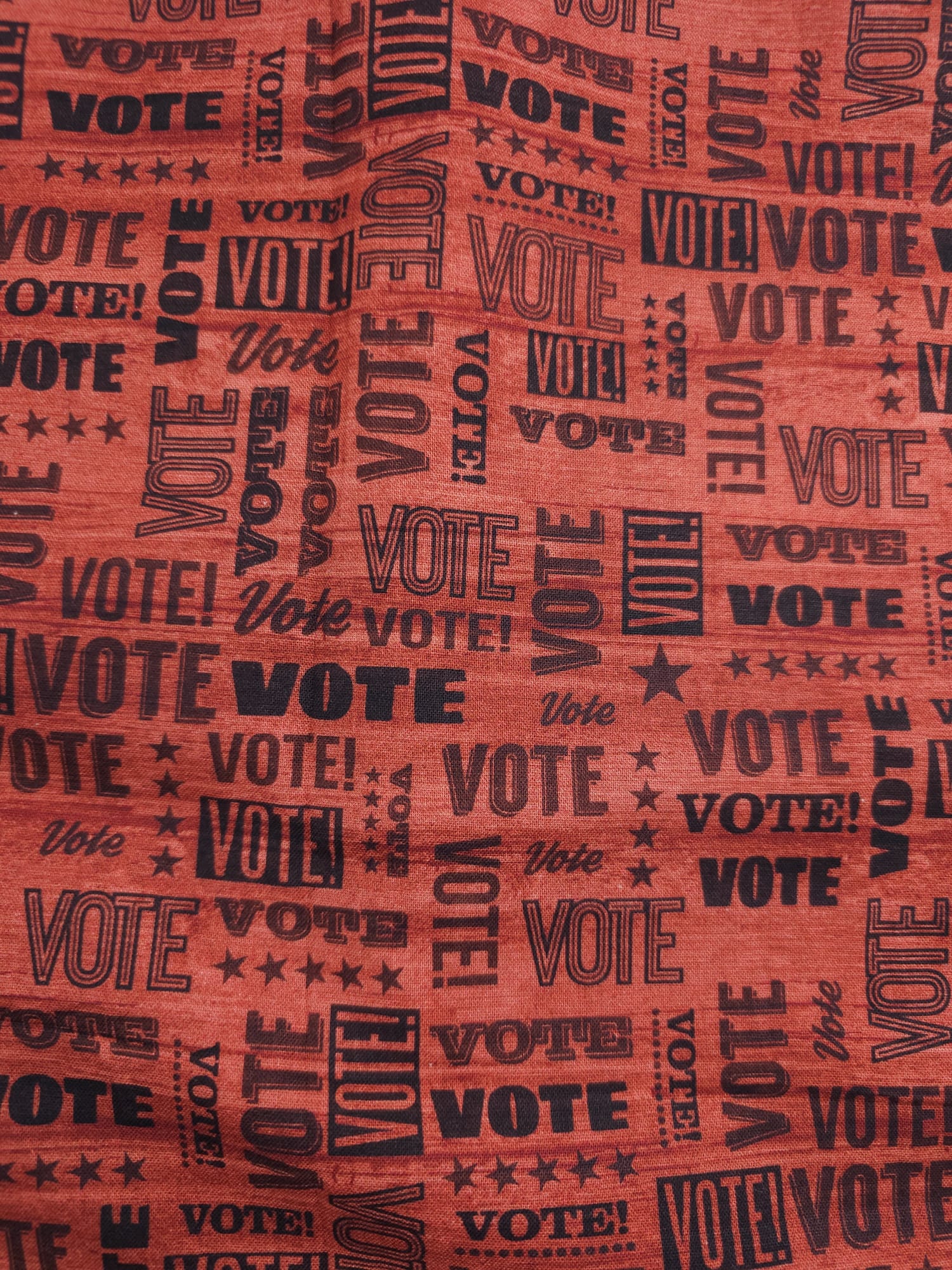 Red Vote Cotton - 2.6m Piece