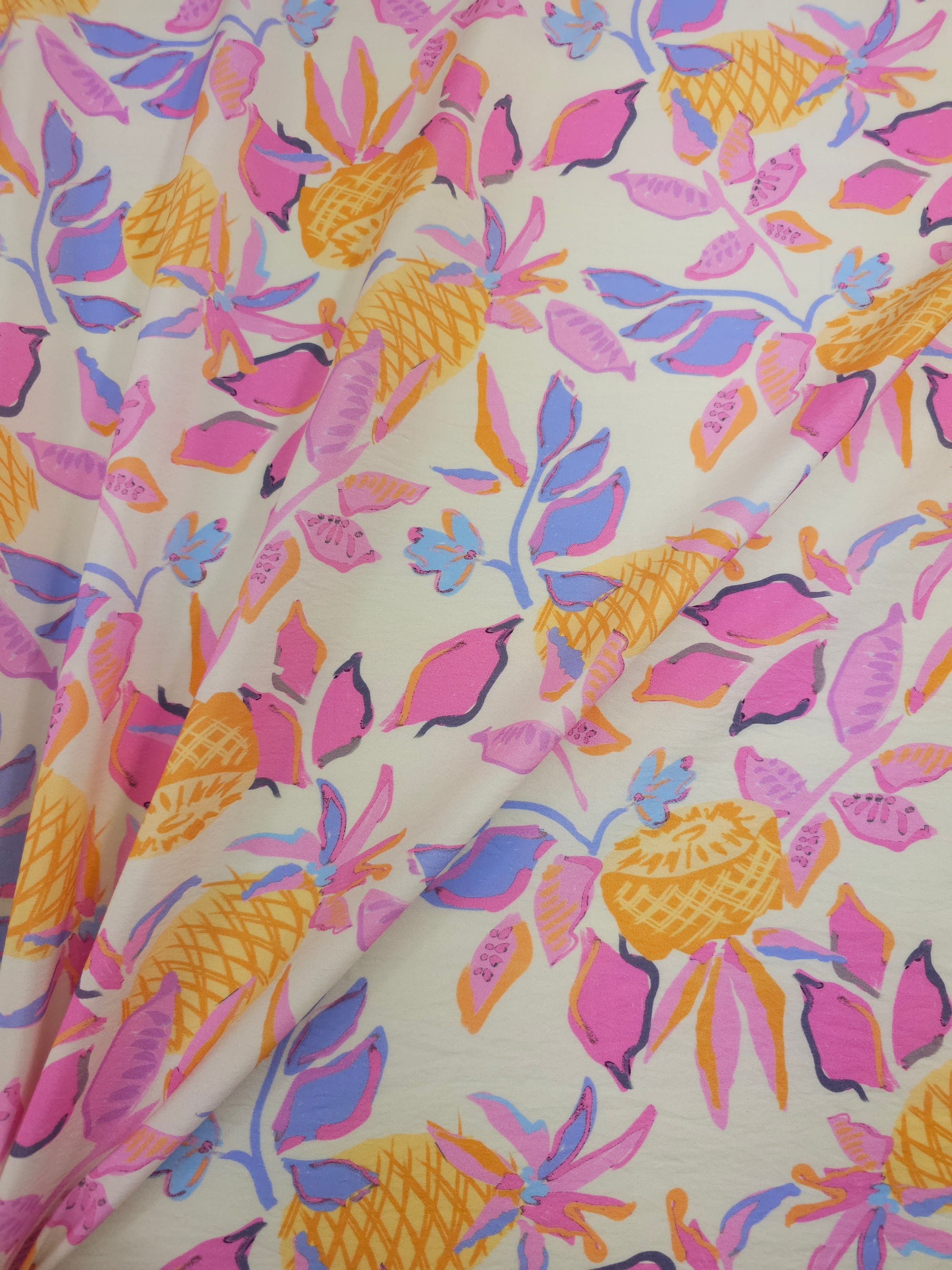 Pineapple Oasis Leaf Modal Viscose