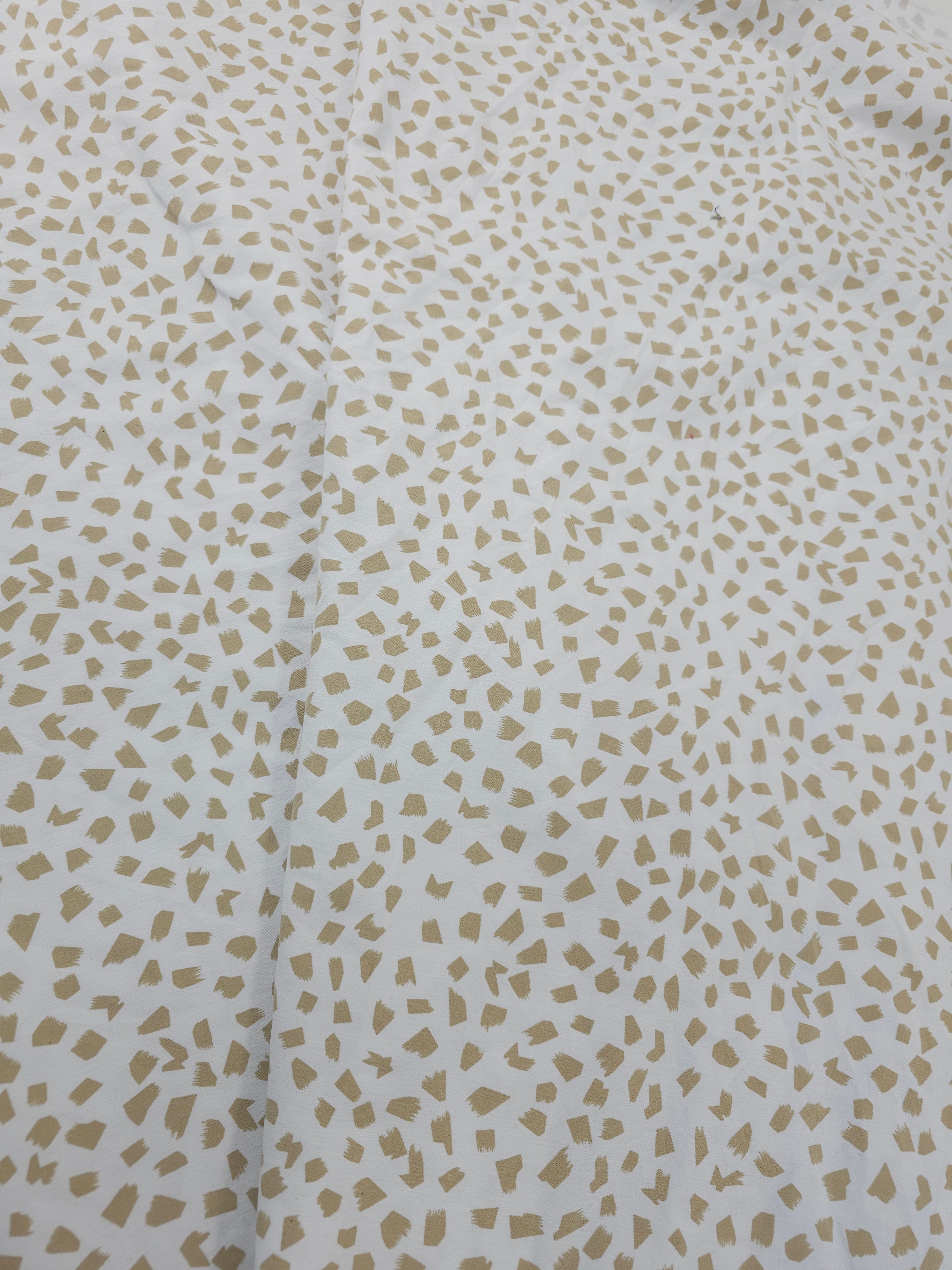 Beige shapes Viscose stretch- 1.6m piece